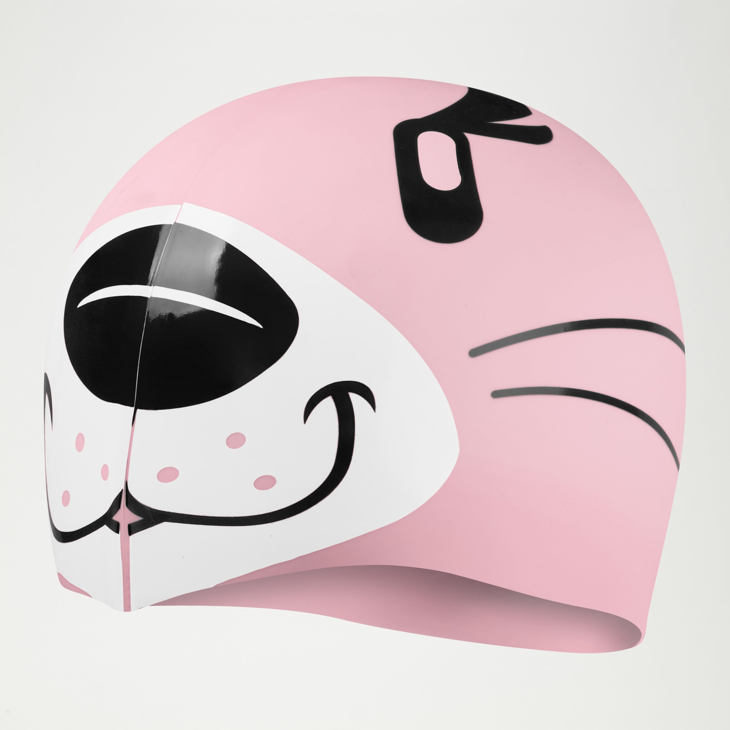 Kids Learn to Swim Otter Printed Cap Pink - Image 2