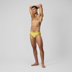 Men's Solid Beachstar Brief Yellow