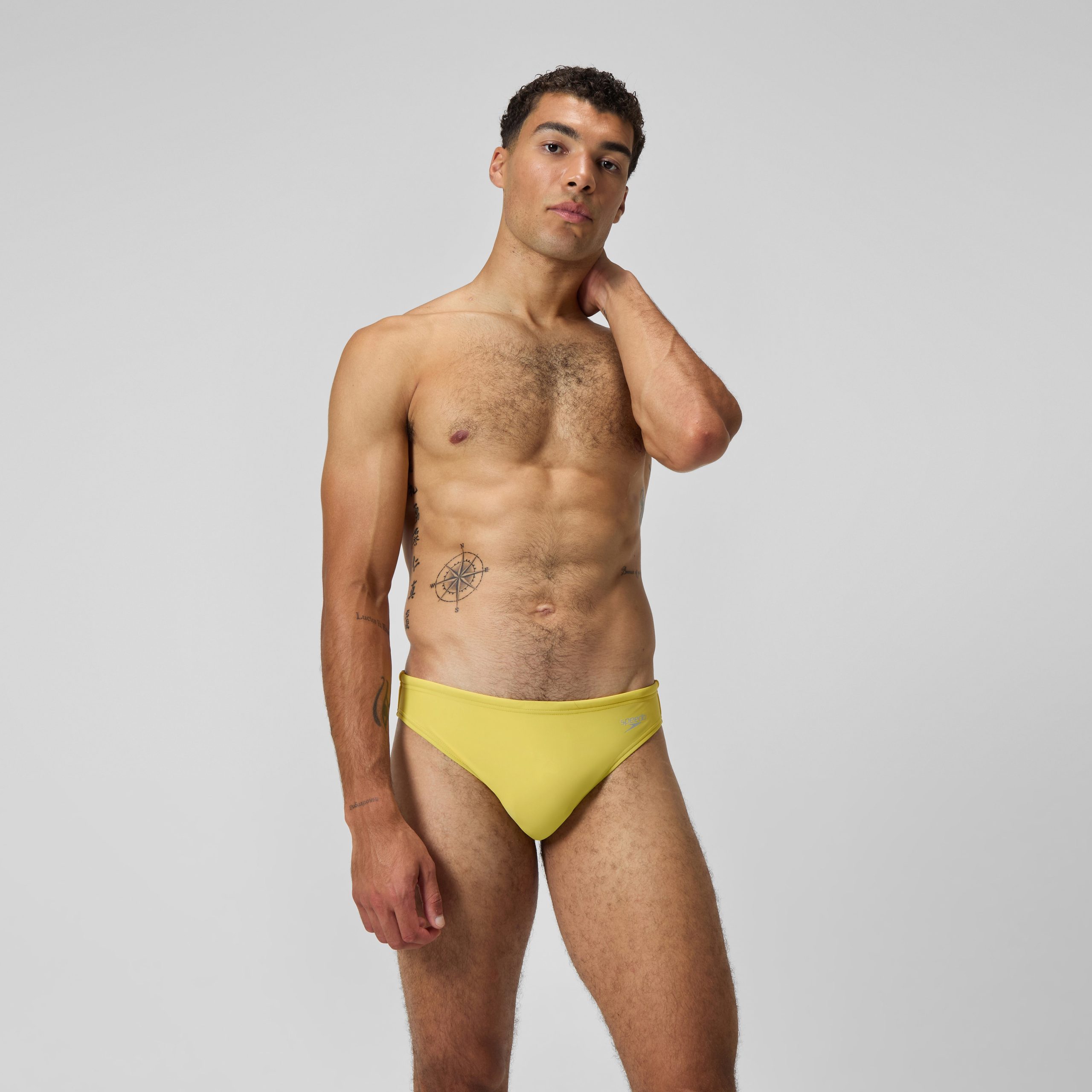 Men's Solid Beachstar Brief Yellow - Image 2