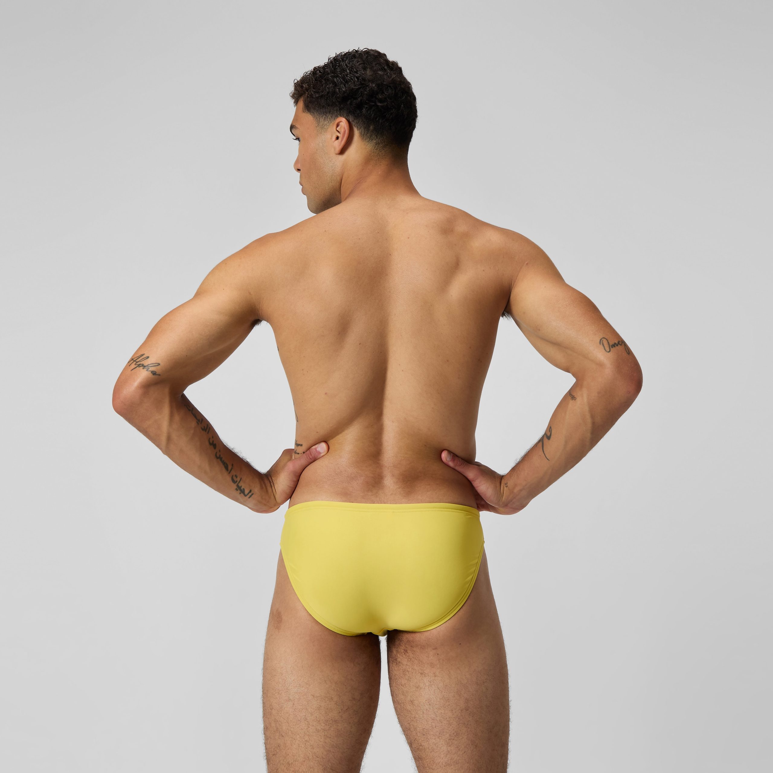 Men's Solid Beachstar Brief Yellow - Image 4