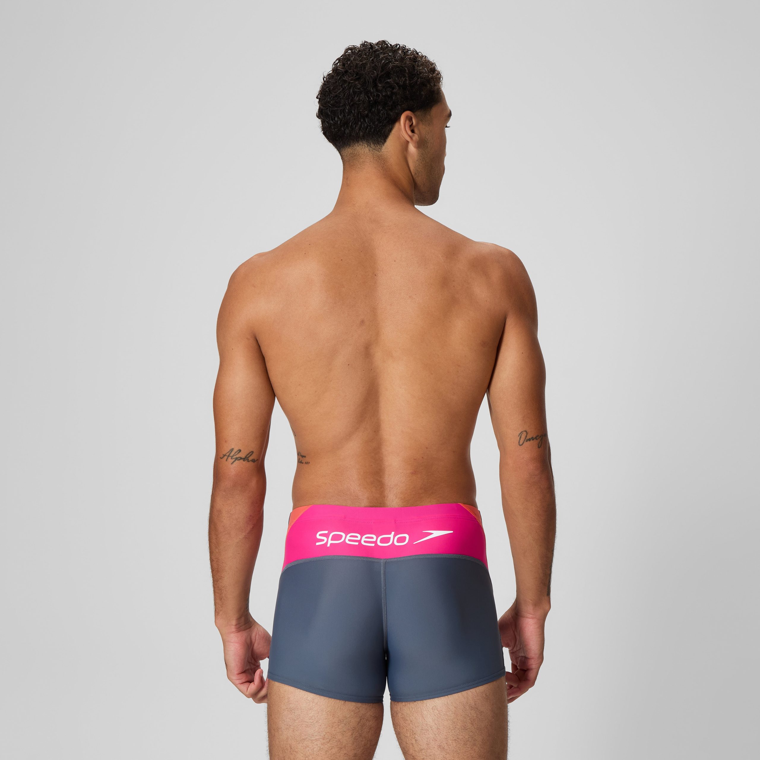 Men's Beachstar Splice Aquashorts Grey/Pink - Image 3
