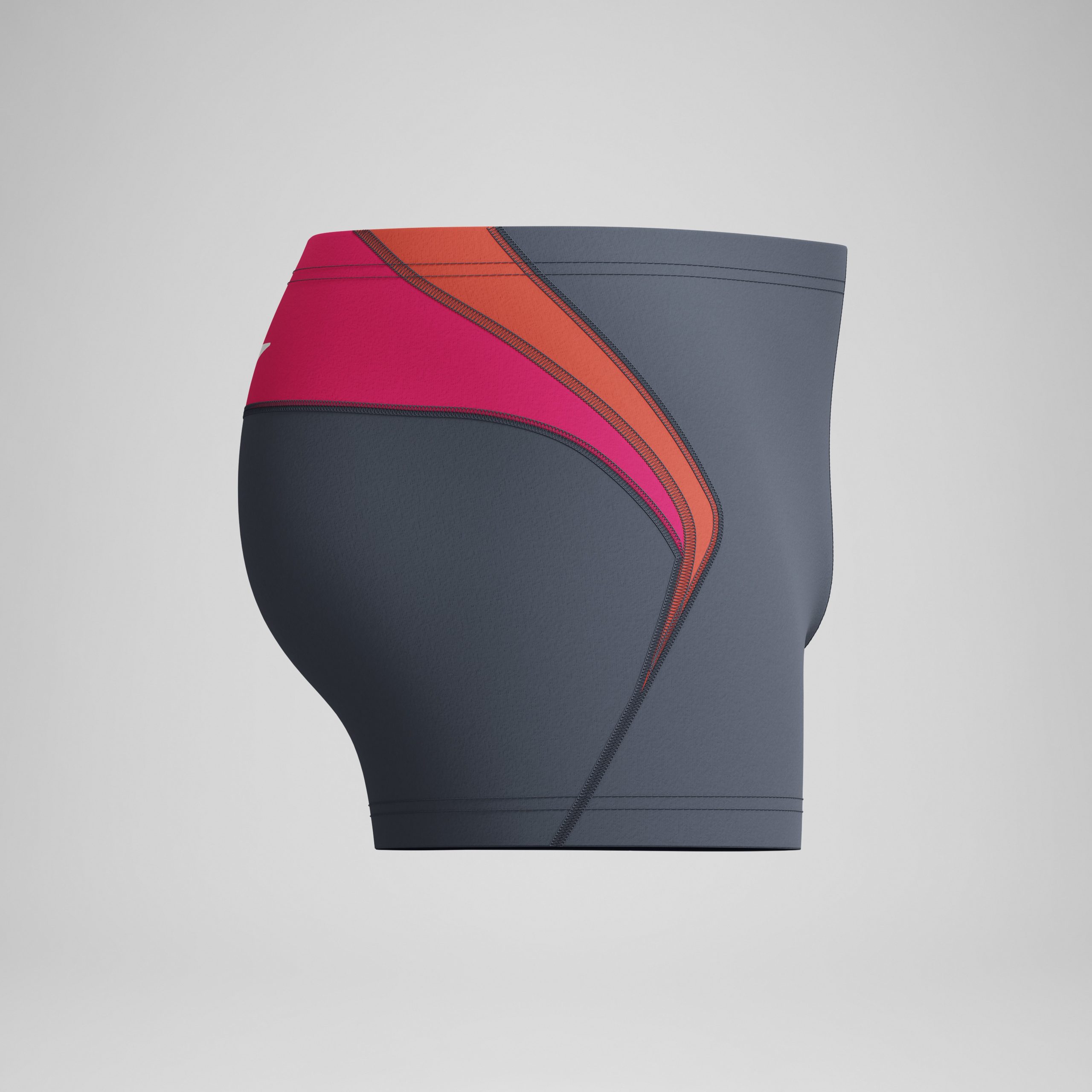 Men's Beachstar Splice Aquashorts Grey/Pink - Image 6