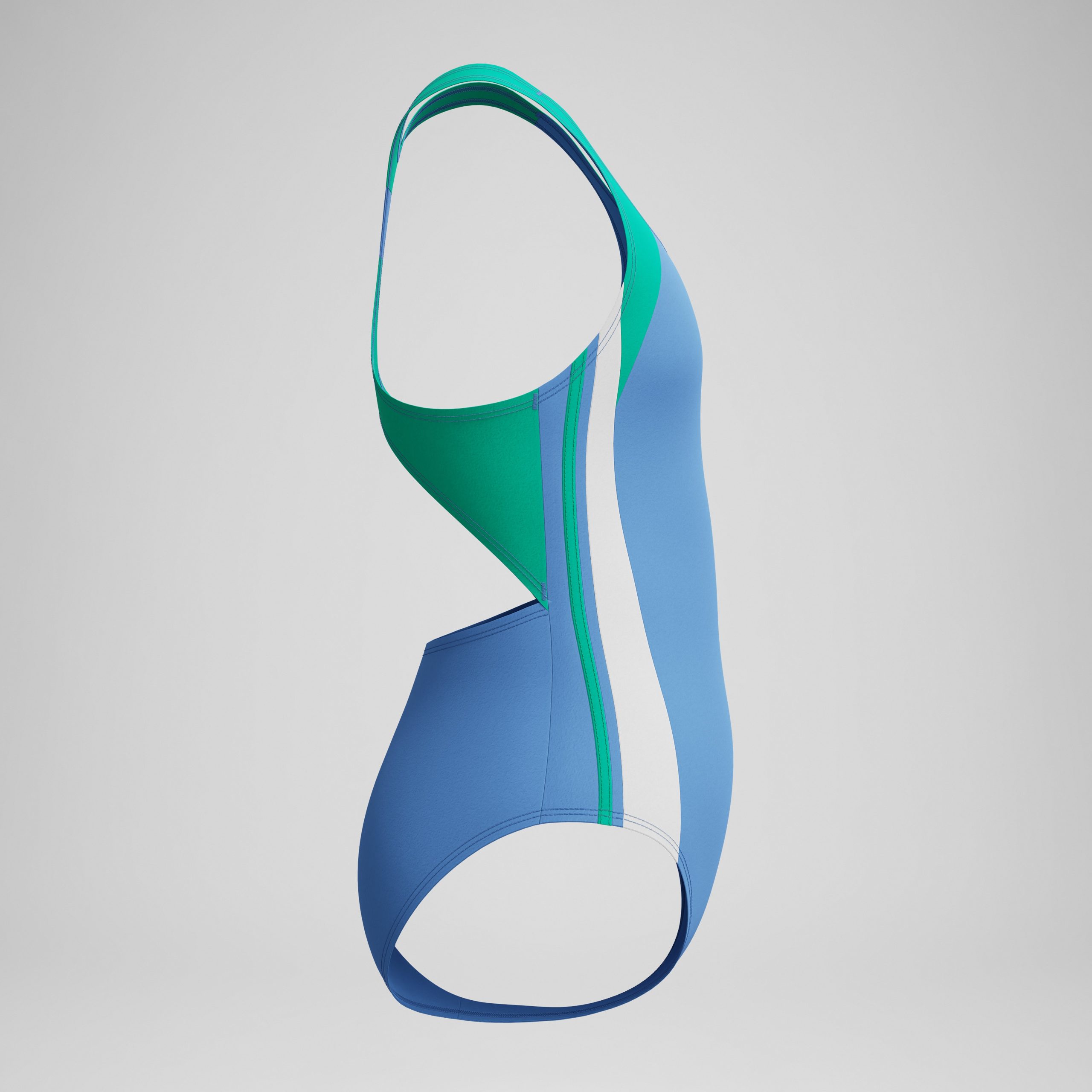 Girl's Infinity Splice One Piece Blue/Green - Image 3