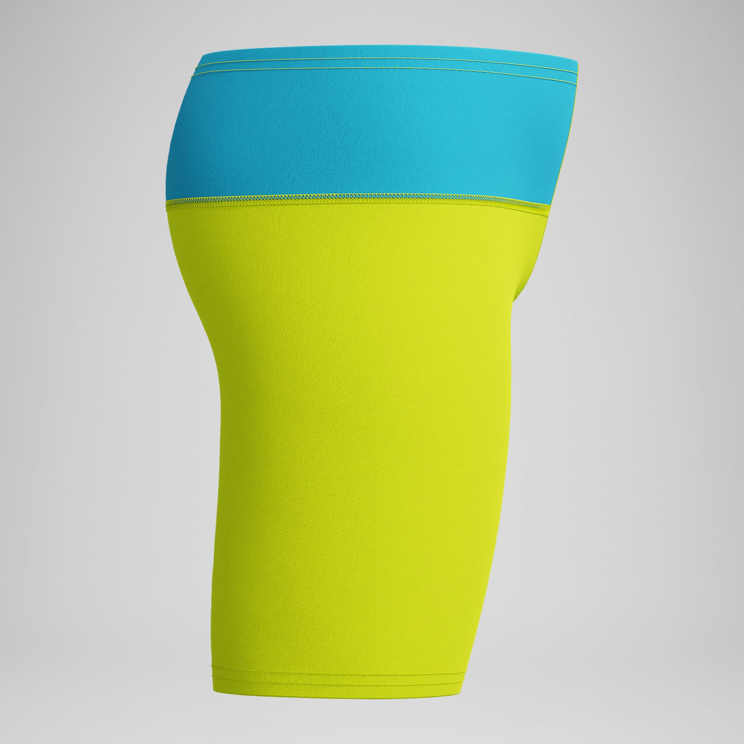 Boys Spliced Jammer Yellow/Blue - Image 2