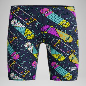 Boys Print Jammer Purple