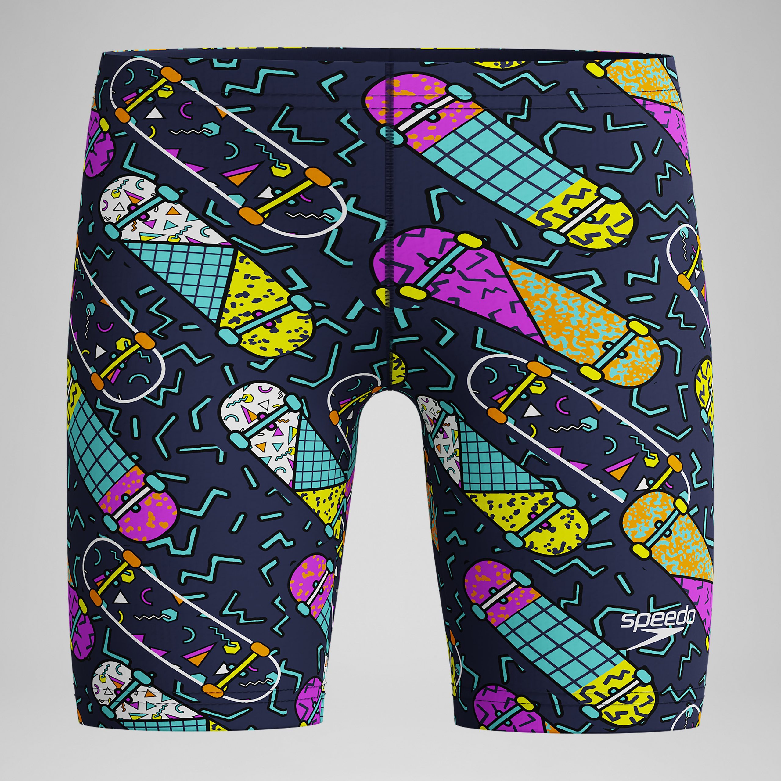 Boys Print Jammer Purple