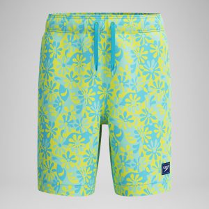 Boys Print Redondo Volley Swim Shorts Blue/Green
