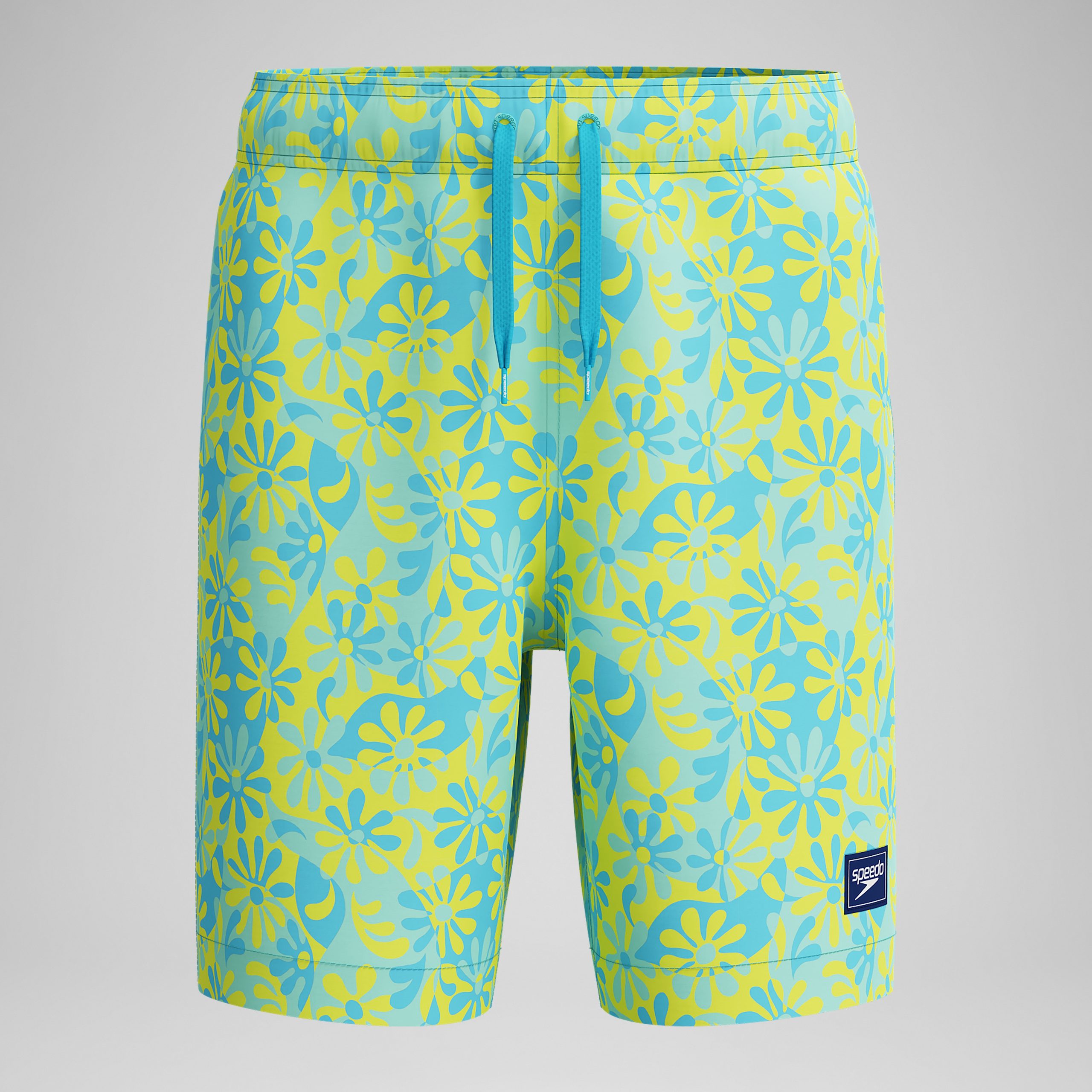 Boys Print Redondo Volley Swim Shorts Blue/Green