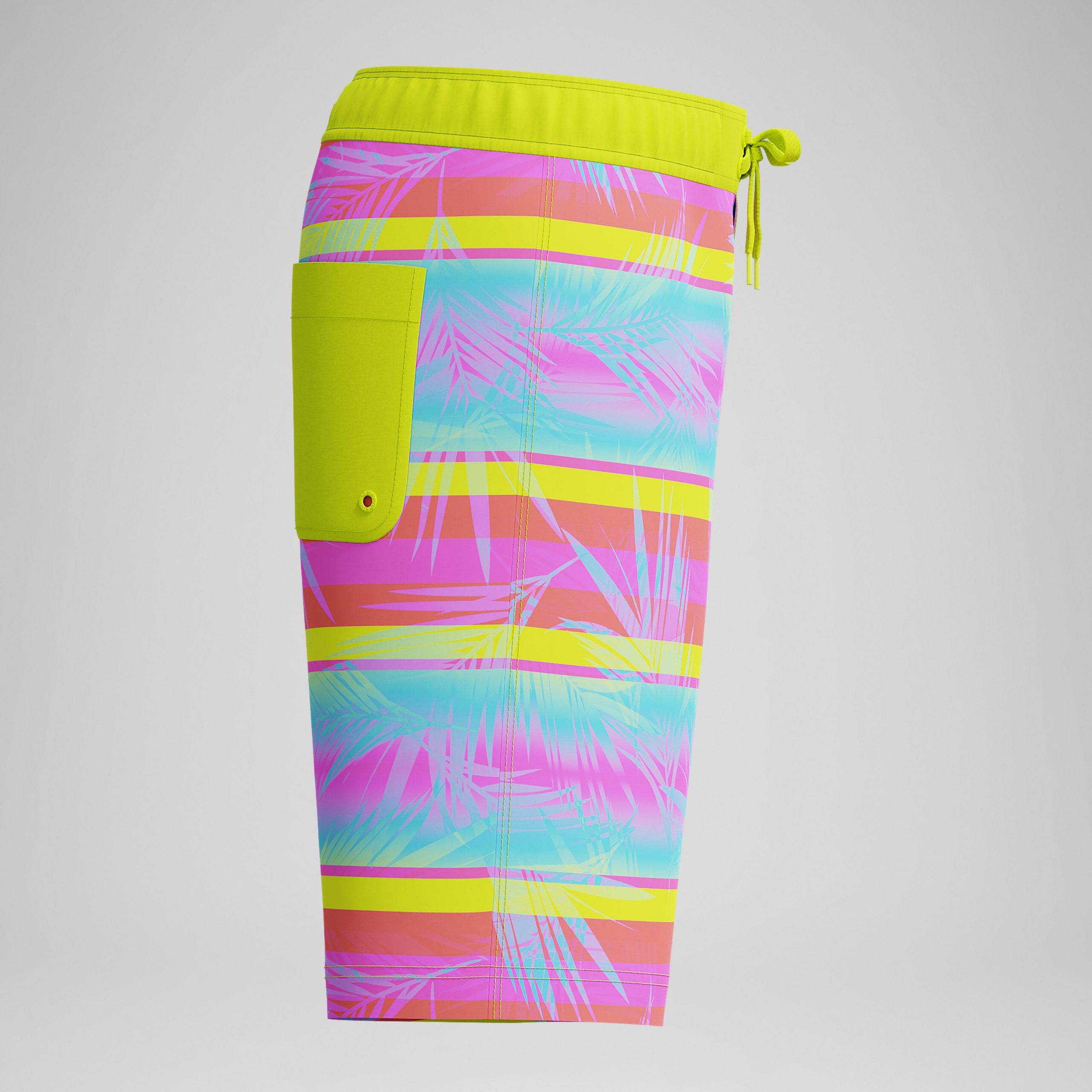 Kid's Print Boardshort Blue/Pink - Image 2