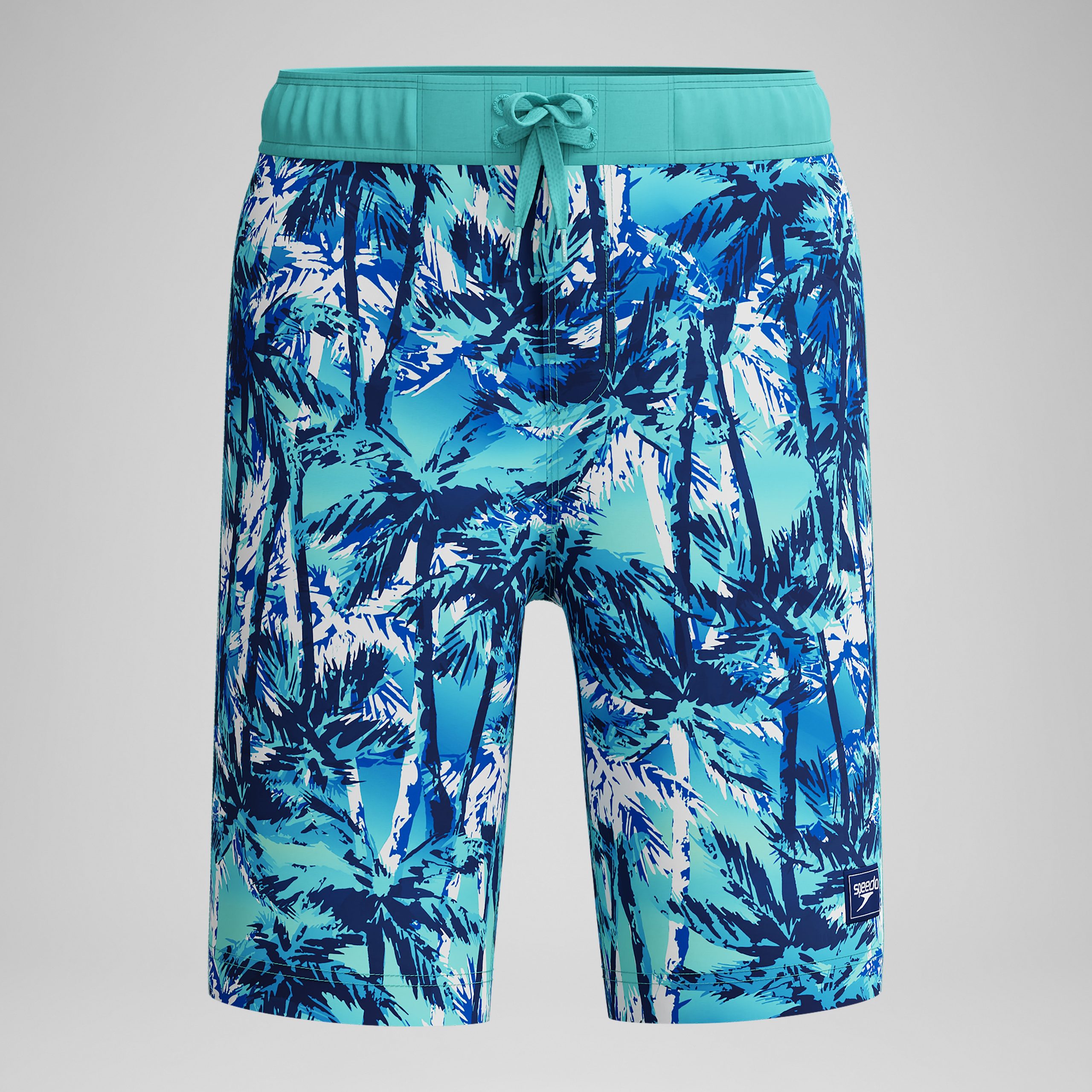 Kid's Print Boardshort Blue