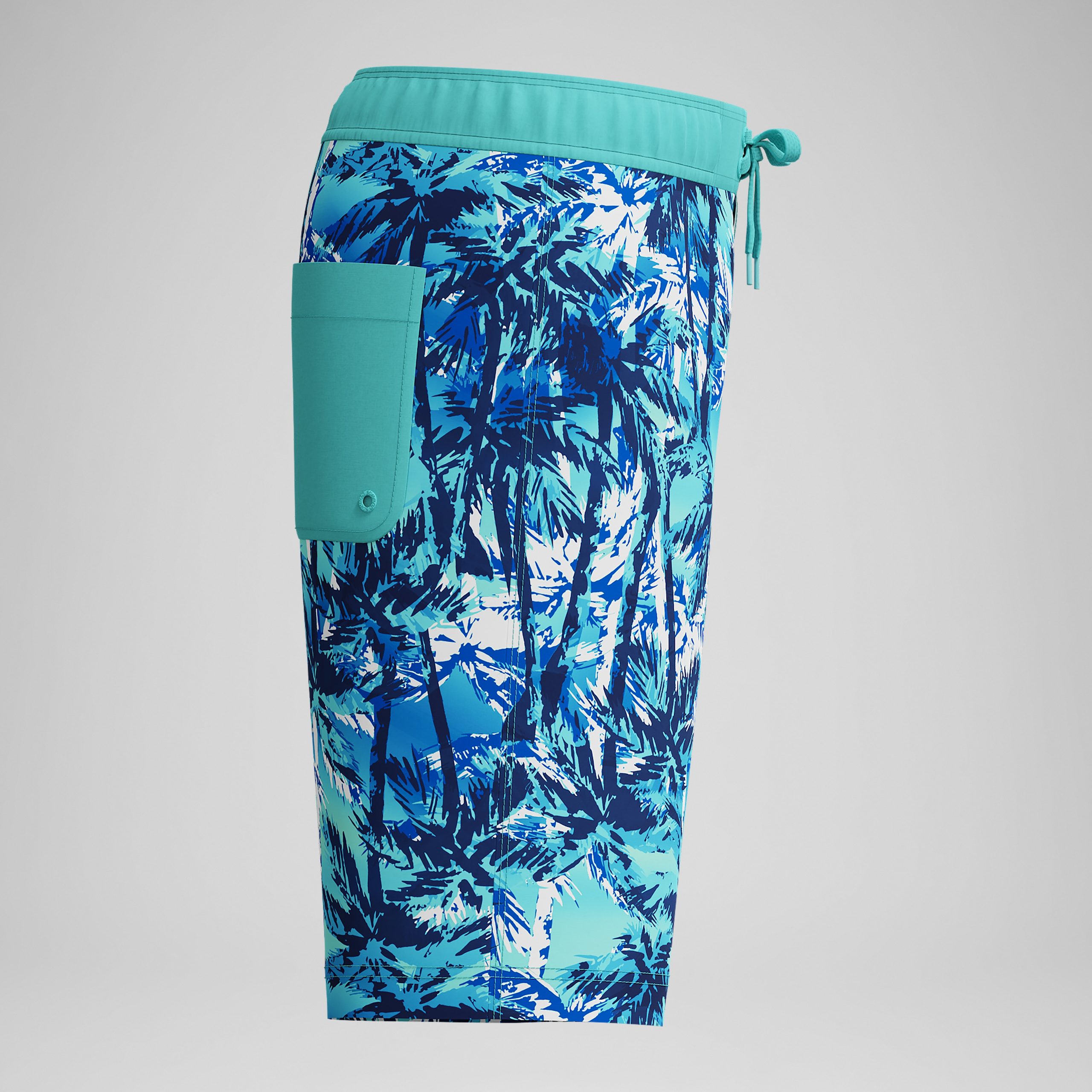 Kid's Print Boardshort Blue - Image 2