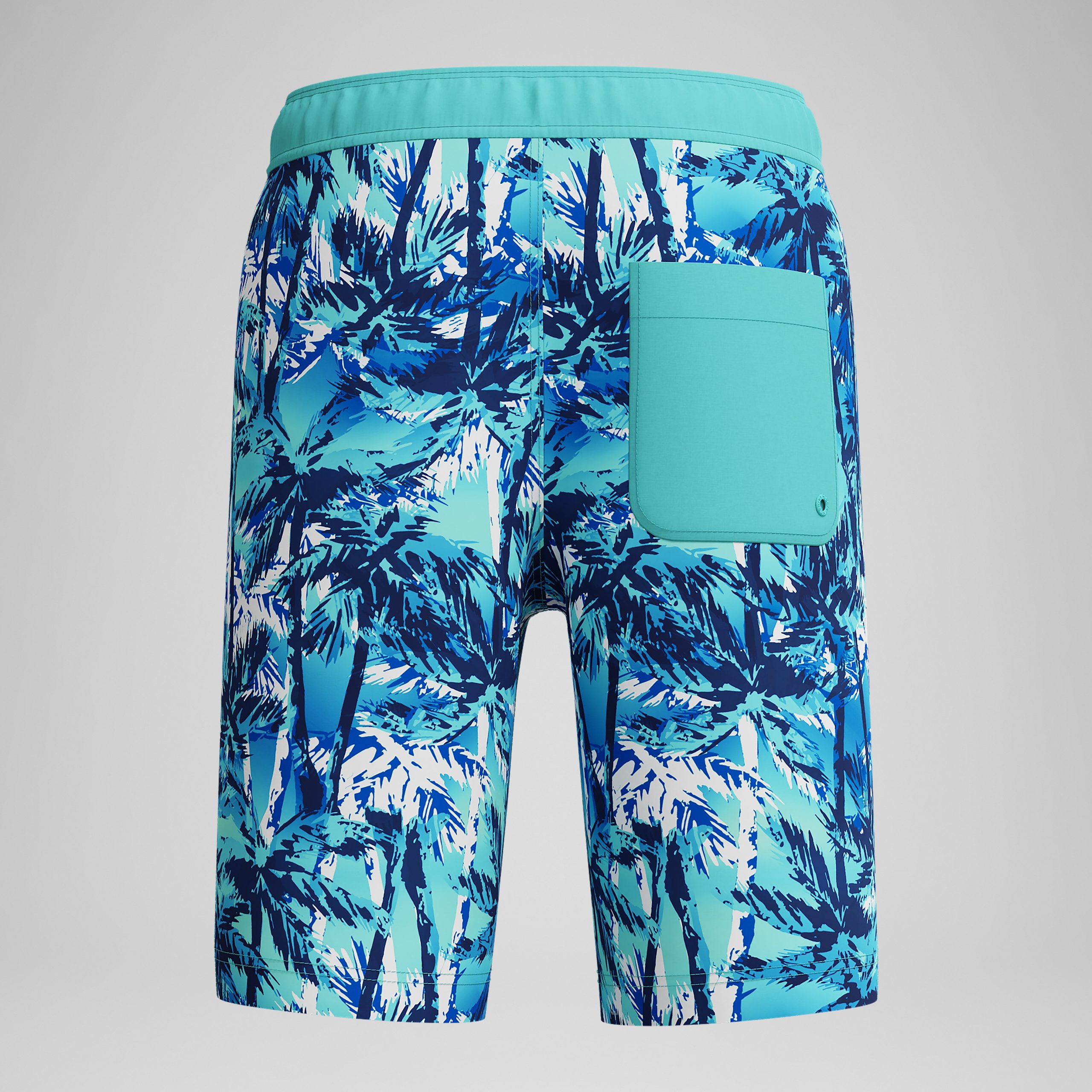 Kid's Print Boardshort Blue - Image 4