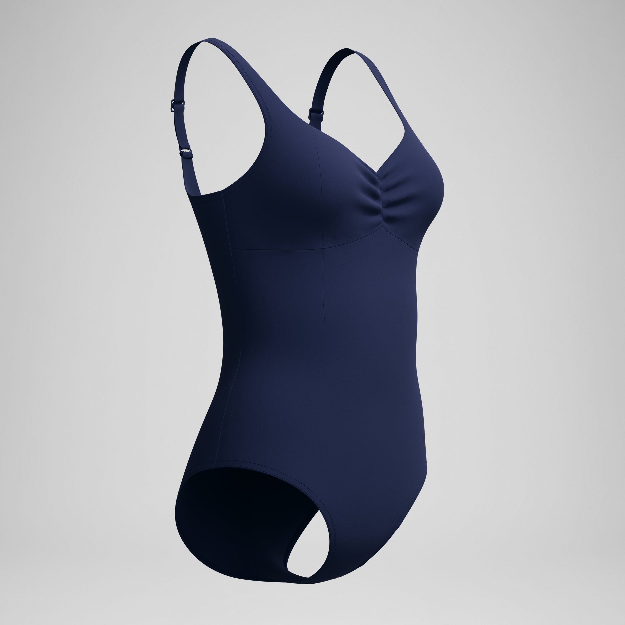 Women's Shaping AquaNite Solid One Piece Navy - Image 4
