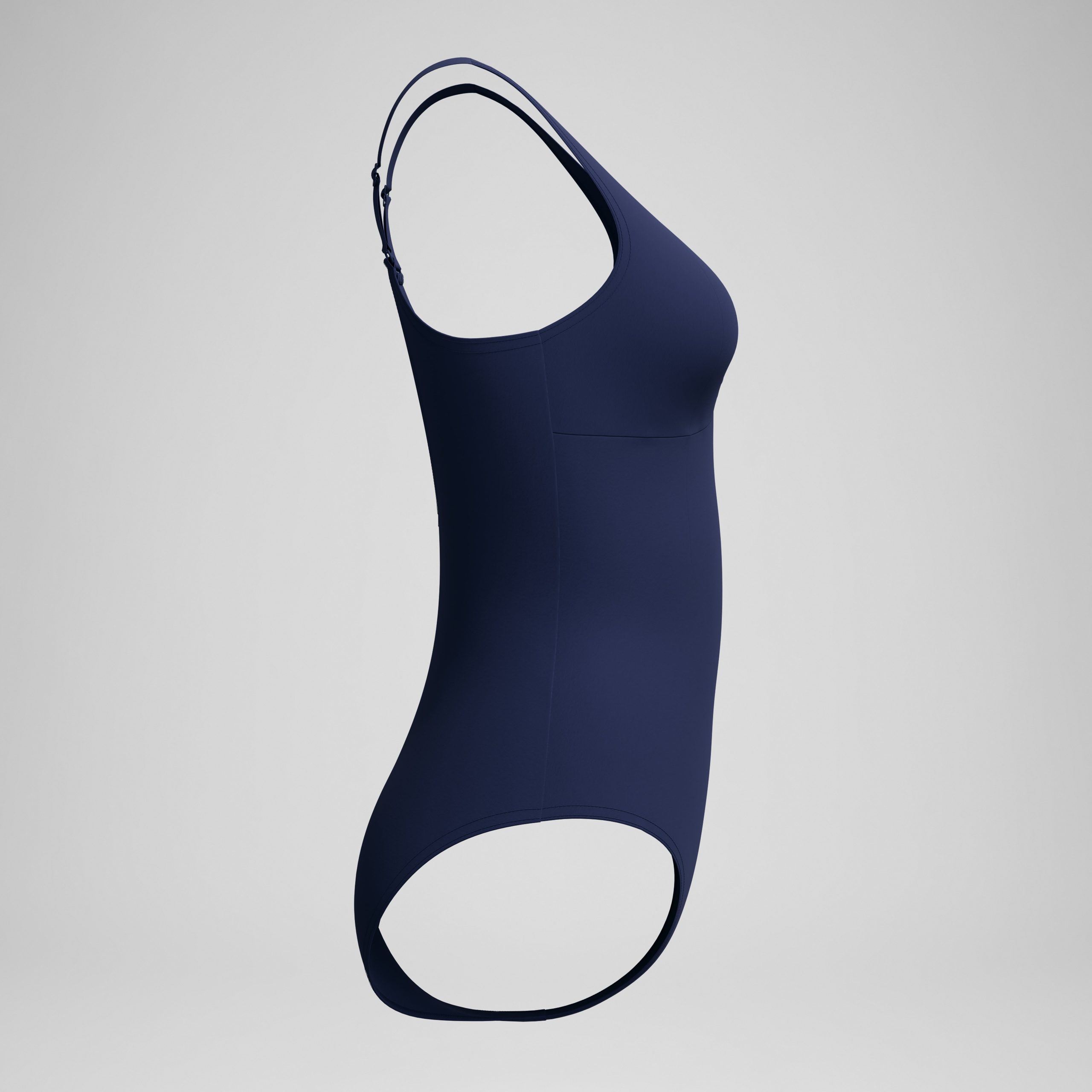 Women's Shaping AquaNite Solid One Piece Navy - Image 5