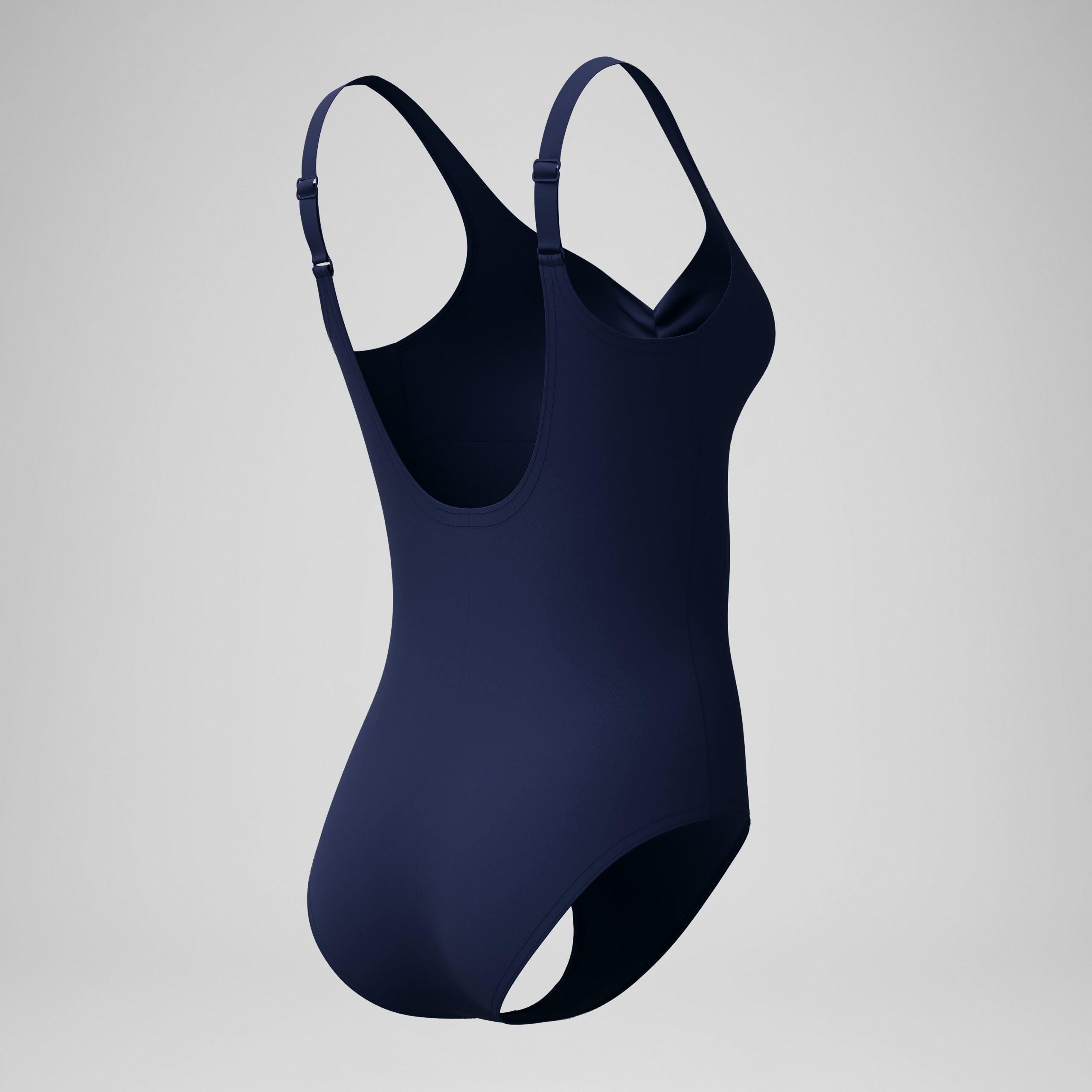 Women's Shaping AquaNite Solid One Piece Navy - Image 6