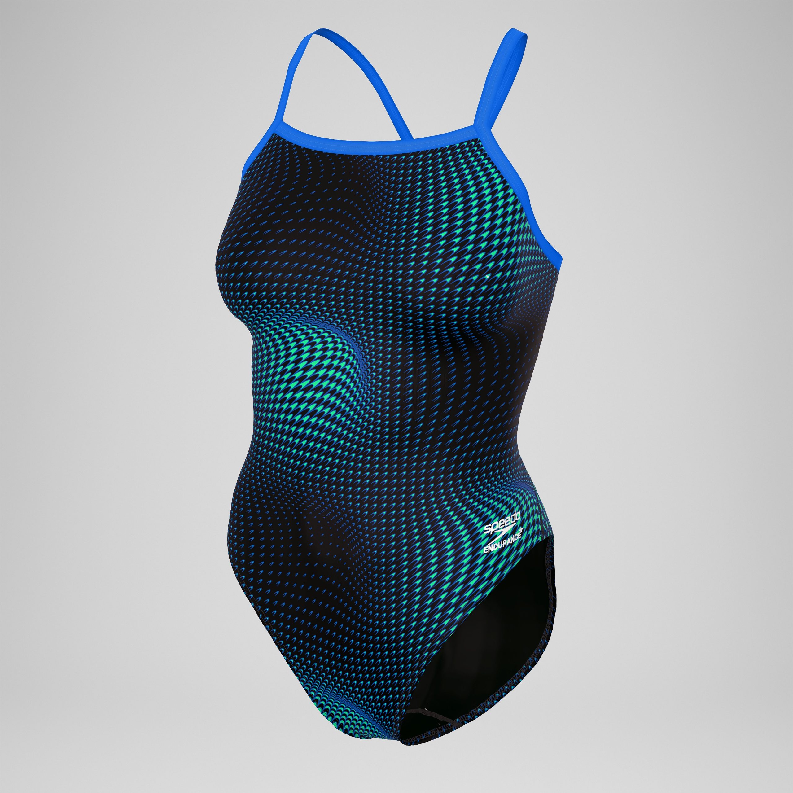 Women's Flow Flyback One Piece Black/Blue - Image 8