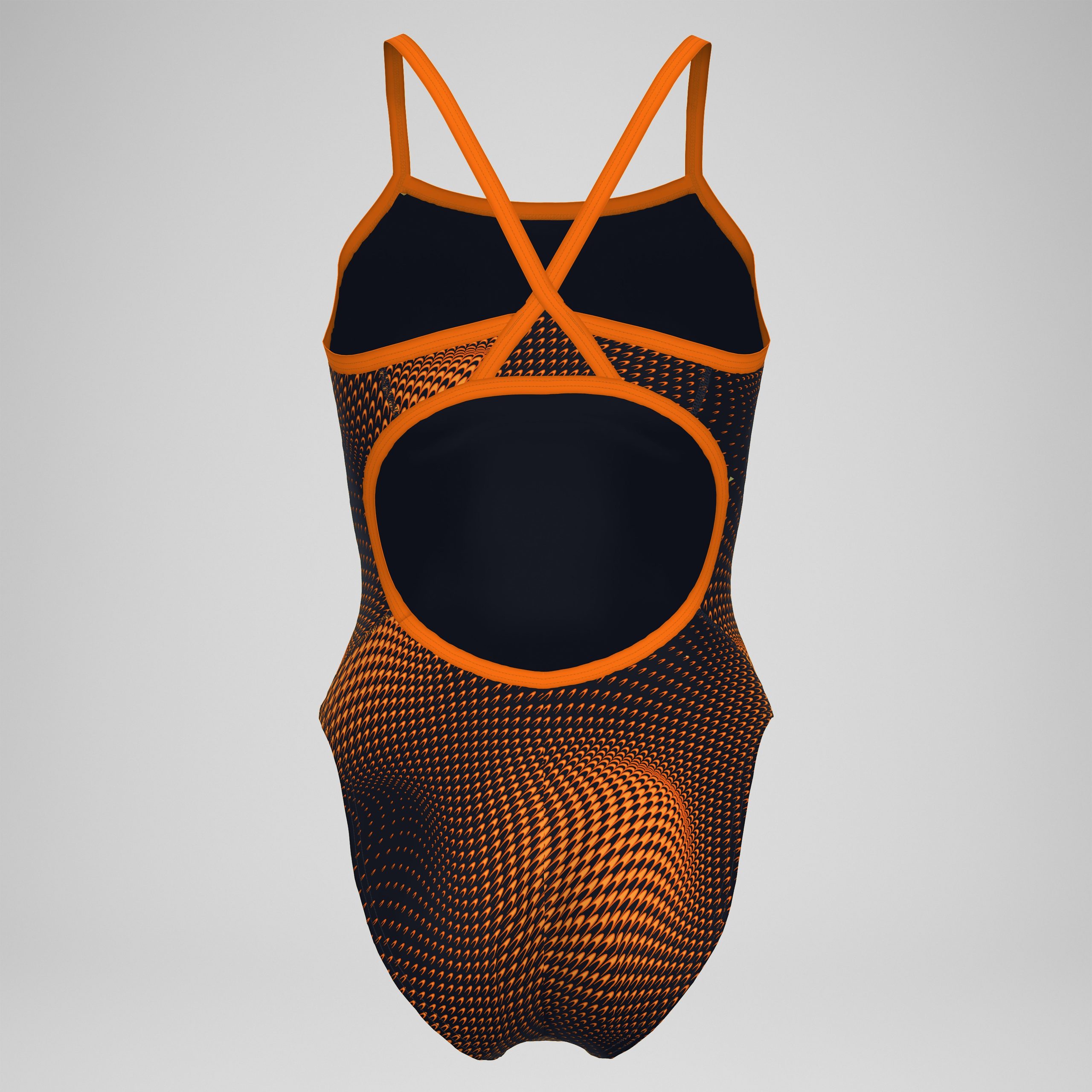 Women's Flow Flyback One Piece Black/Orange - Image 7