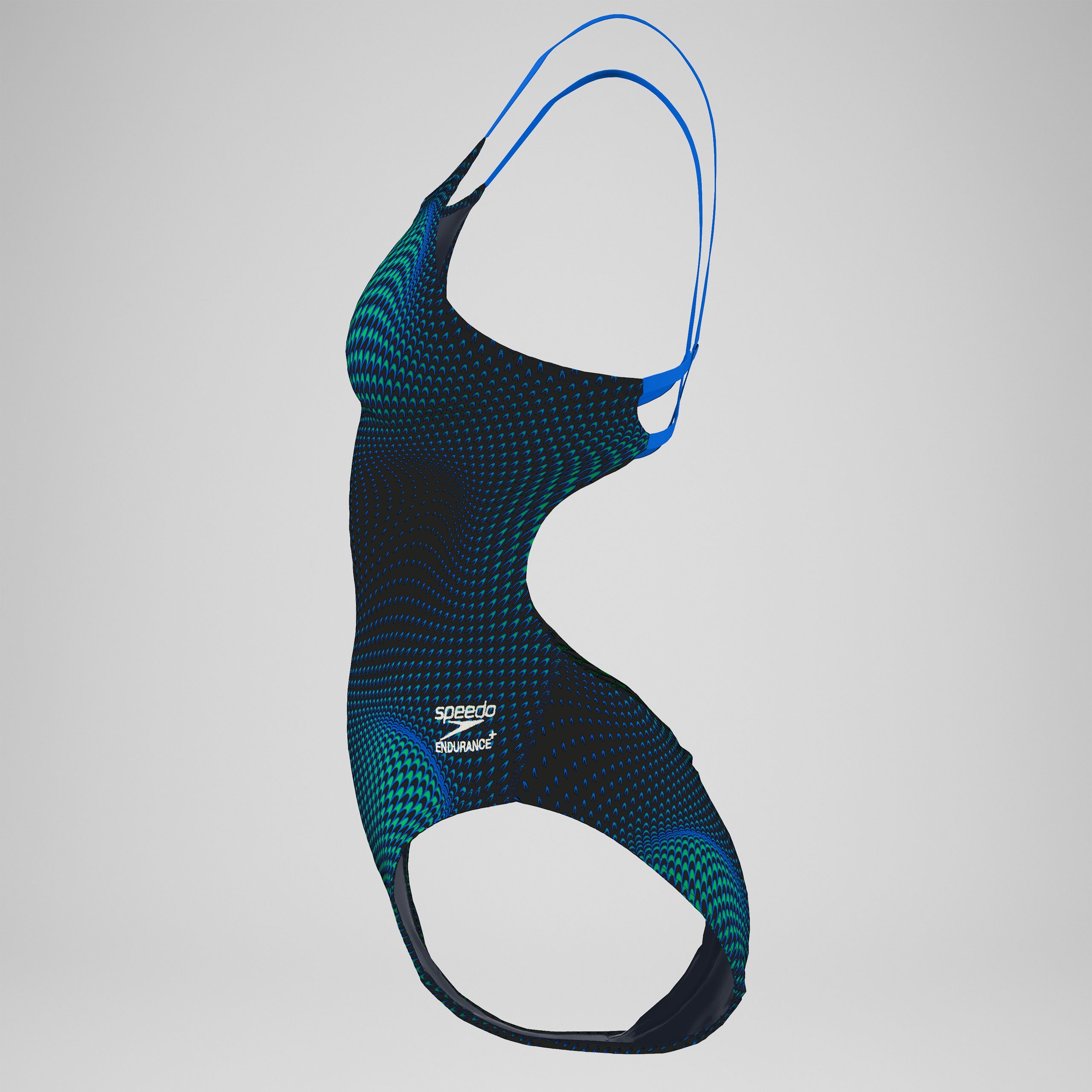Women's Flow Strappy Crossback One Piece Blue/Green - Image 5
