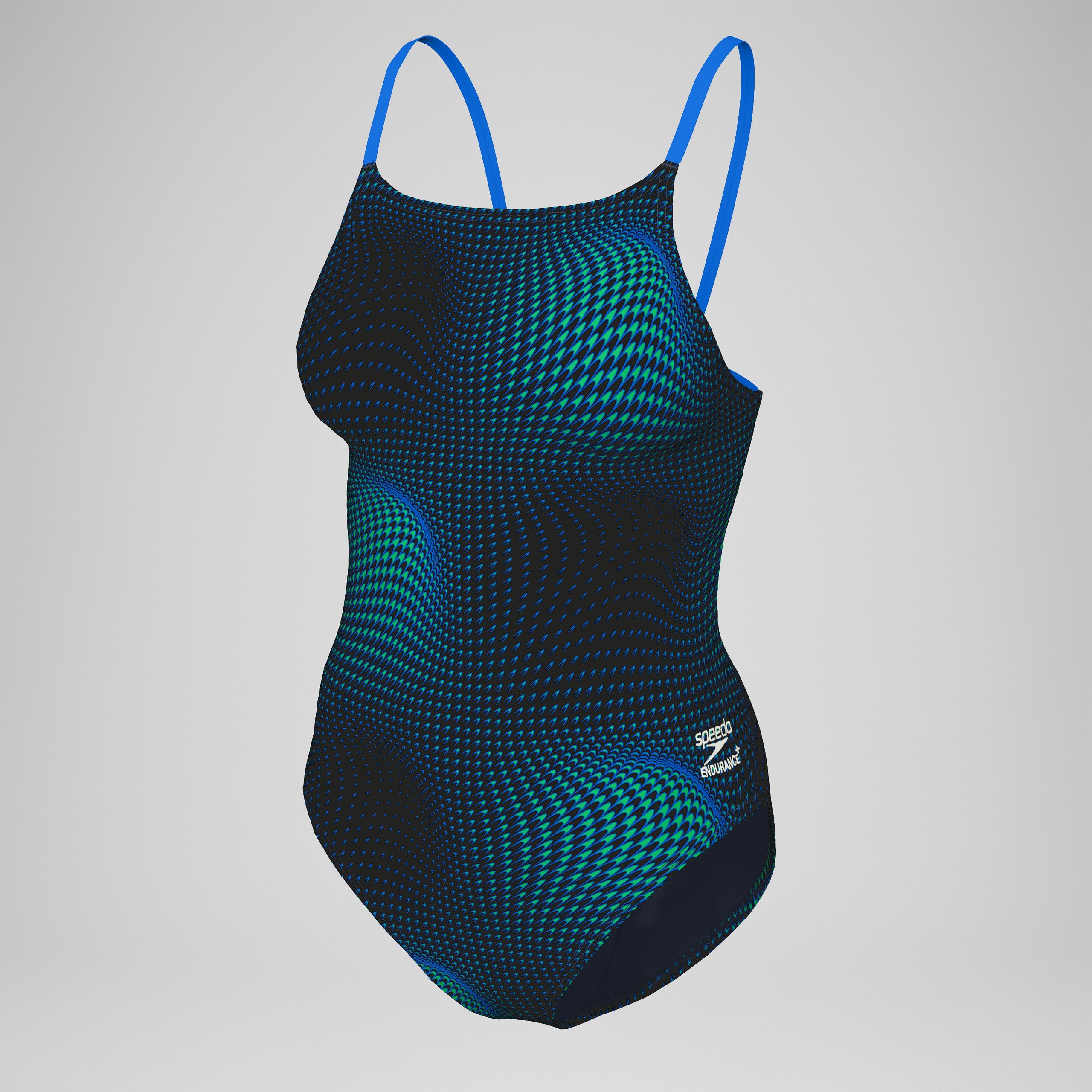 Women's Flow Strappy Crossback One Piece Blue/Green - Image 7