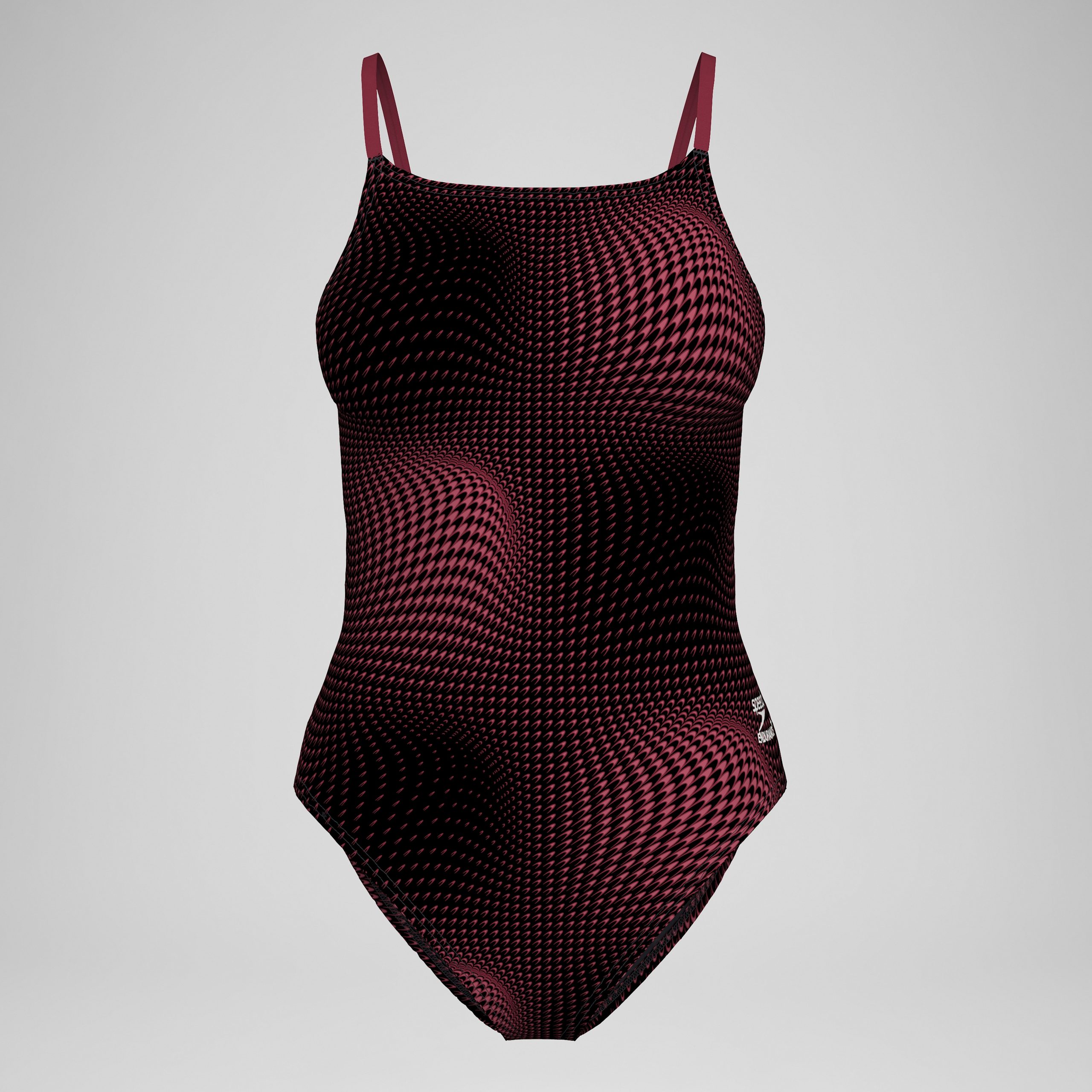 Women's Flow Strappy Crossback One Piece Maroon