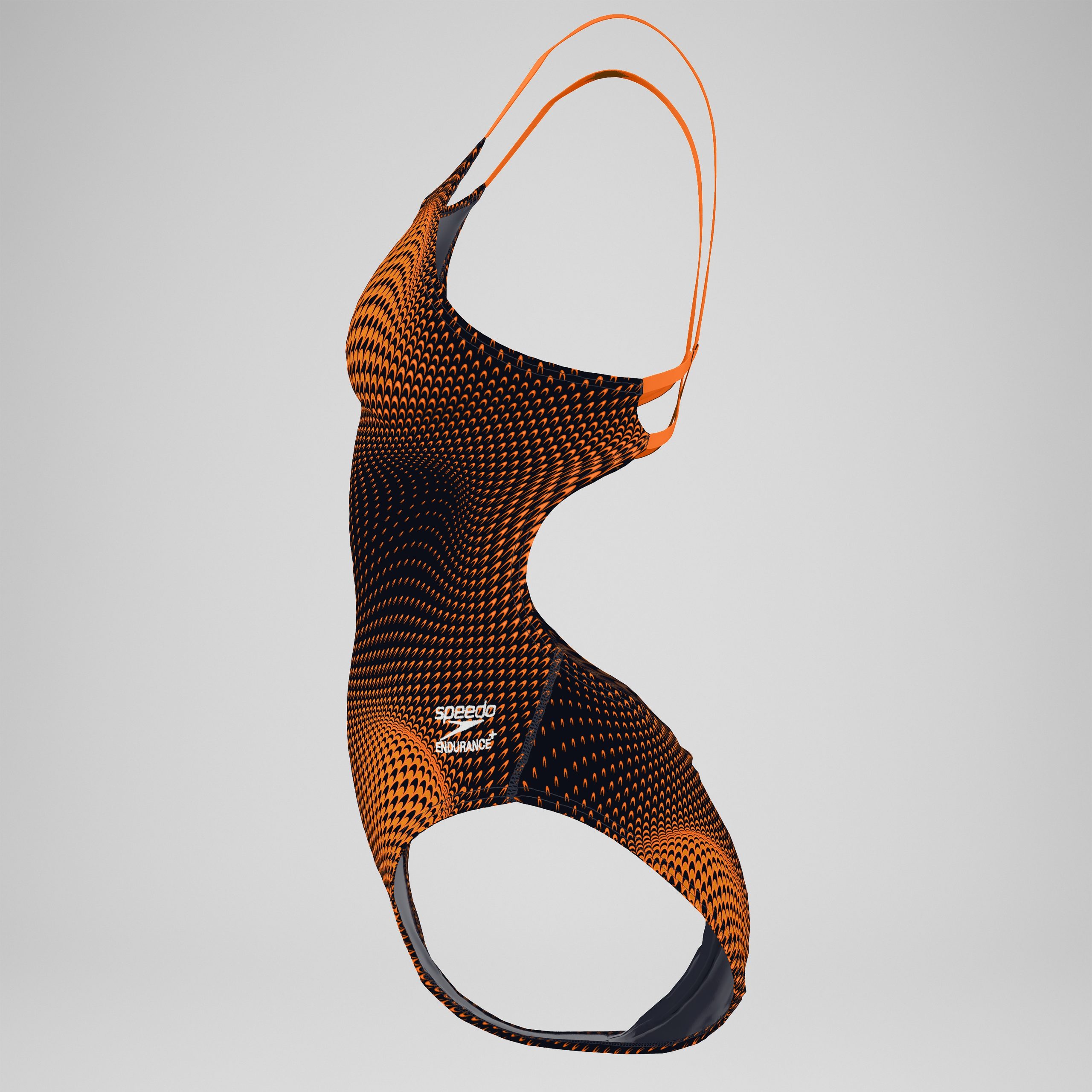 Women's Flow Strappy Crossback One Piece Orange - Image 6