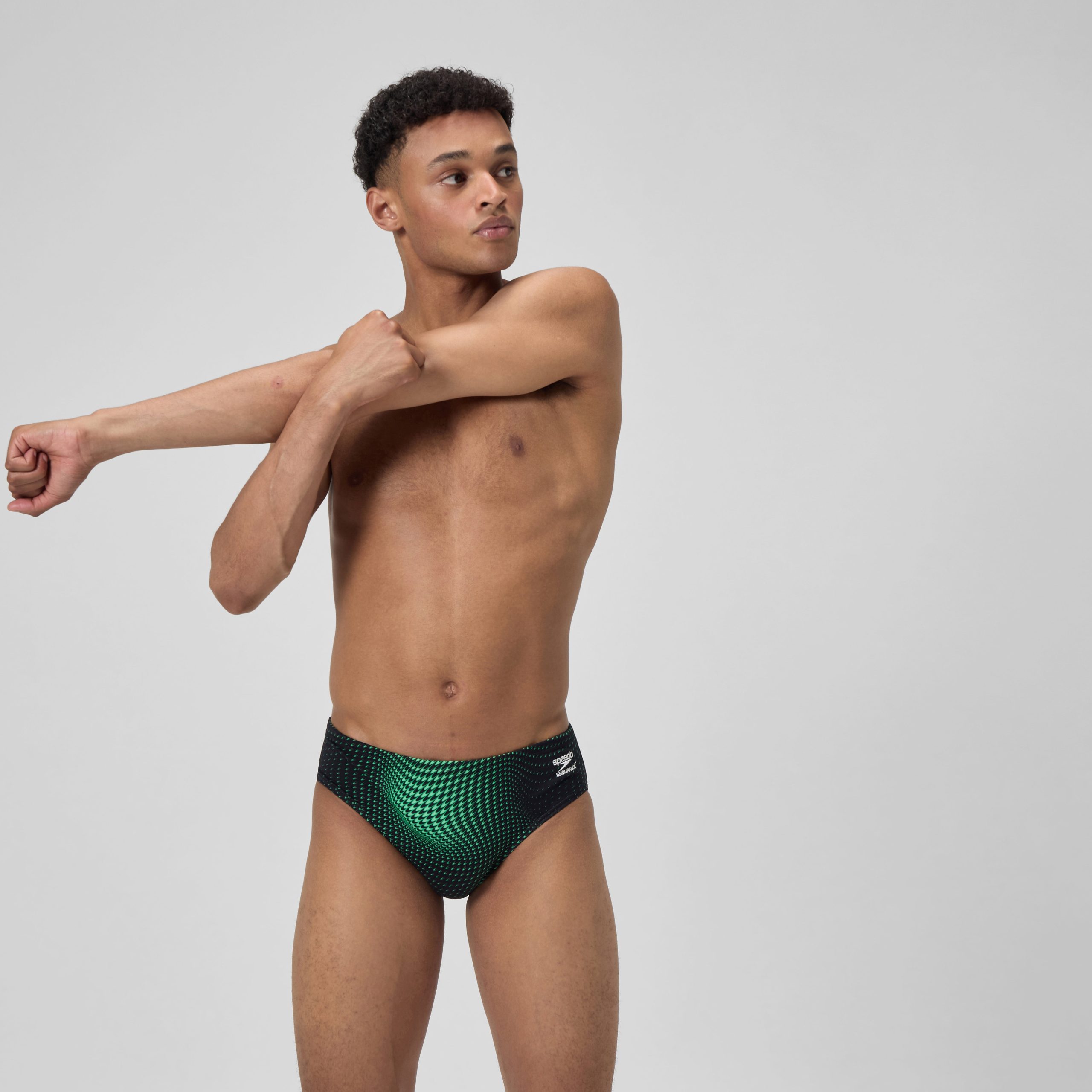 Men's Flow Brief Black/Green - Image 2