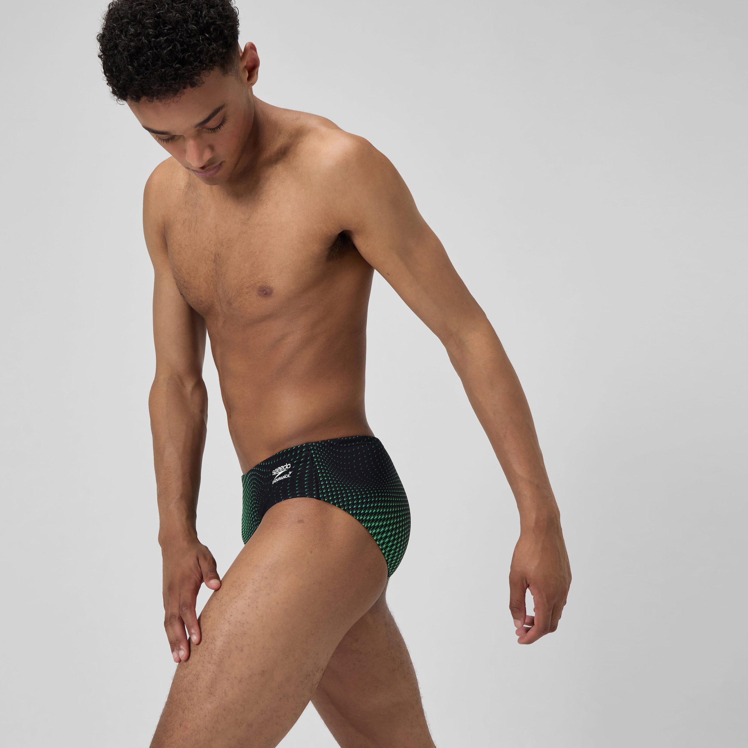 Men's Flow Brief Black/Green - Image 3