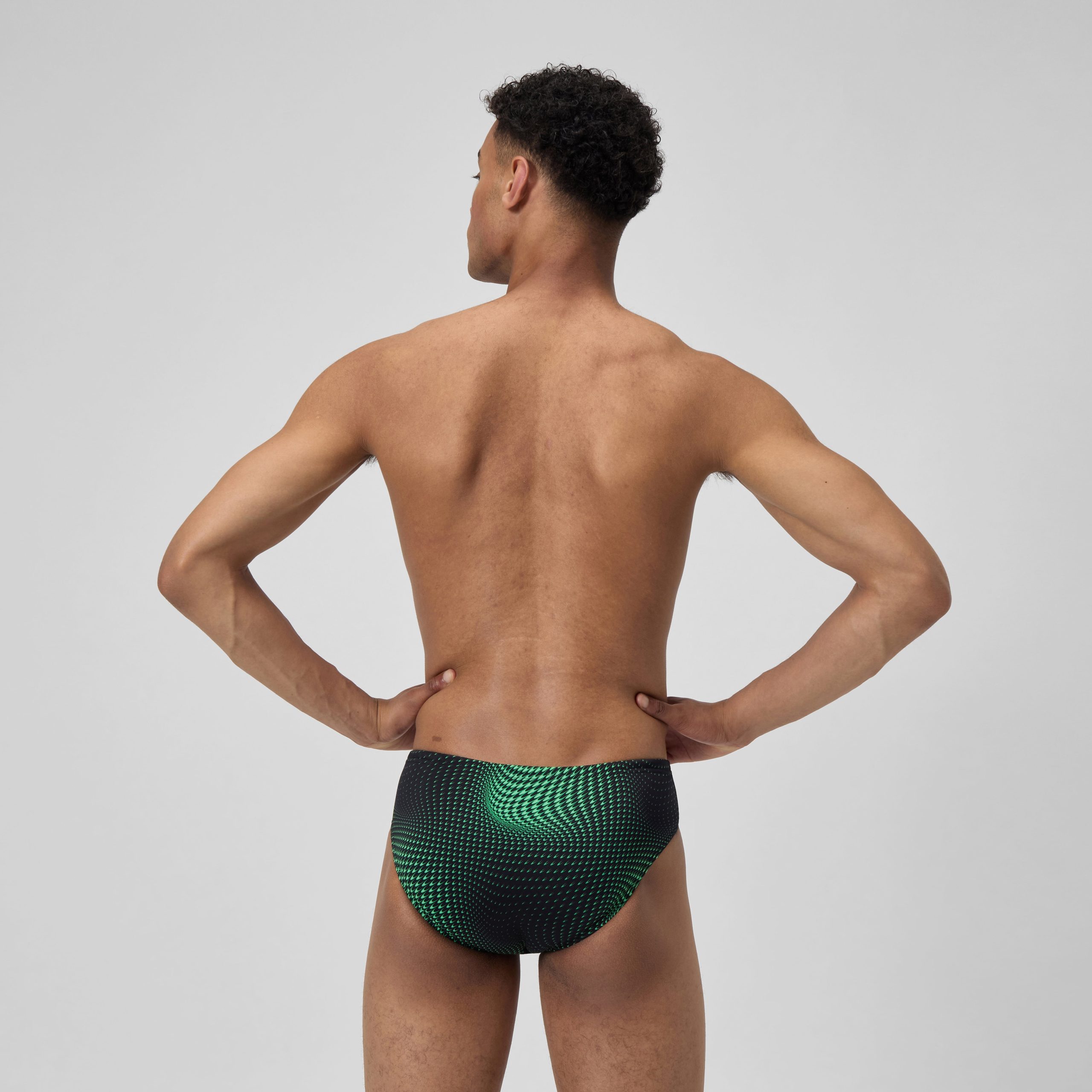Men's Flow Brief Black/Green - Image 4
