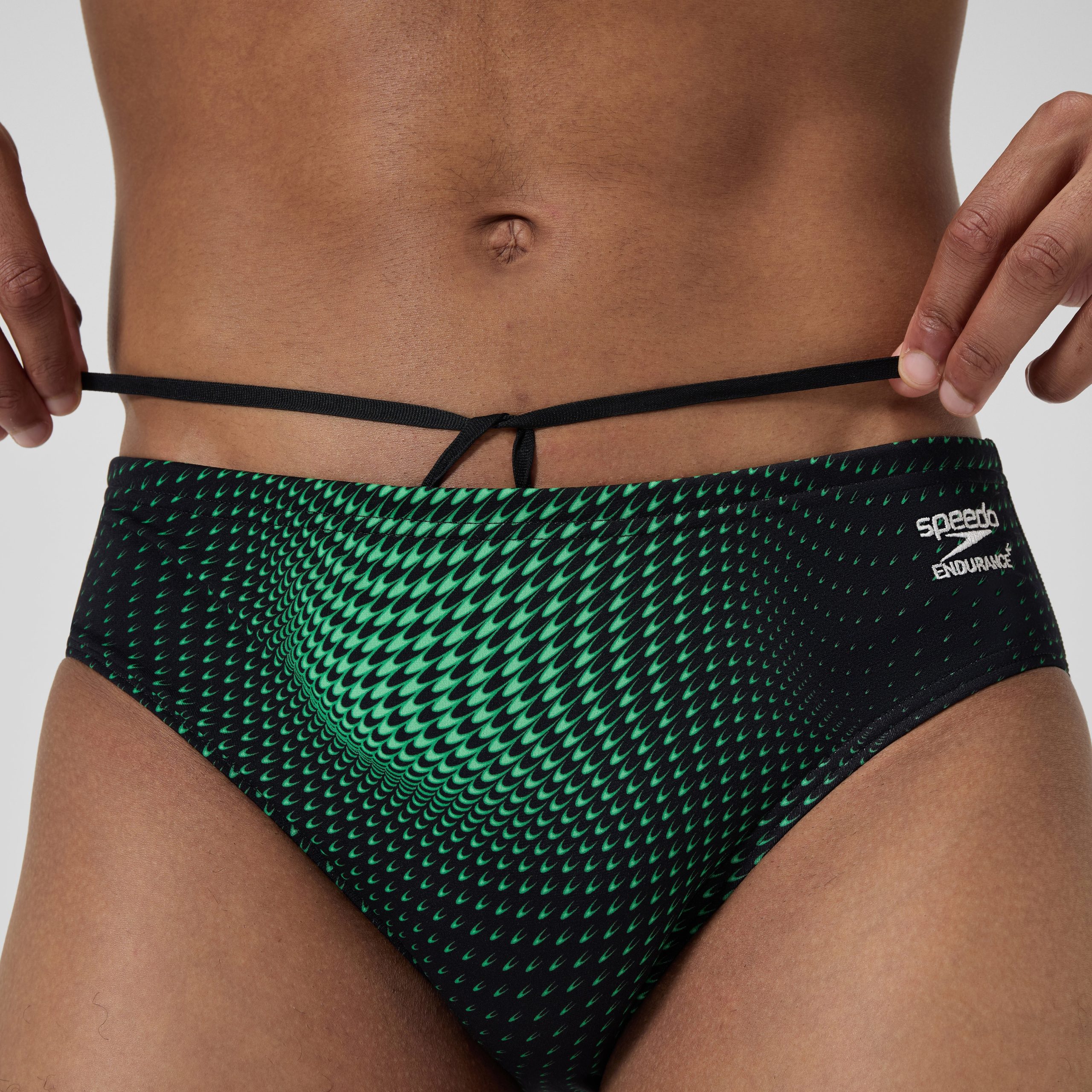 Men's Flow Brief Black/Green - Image 10