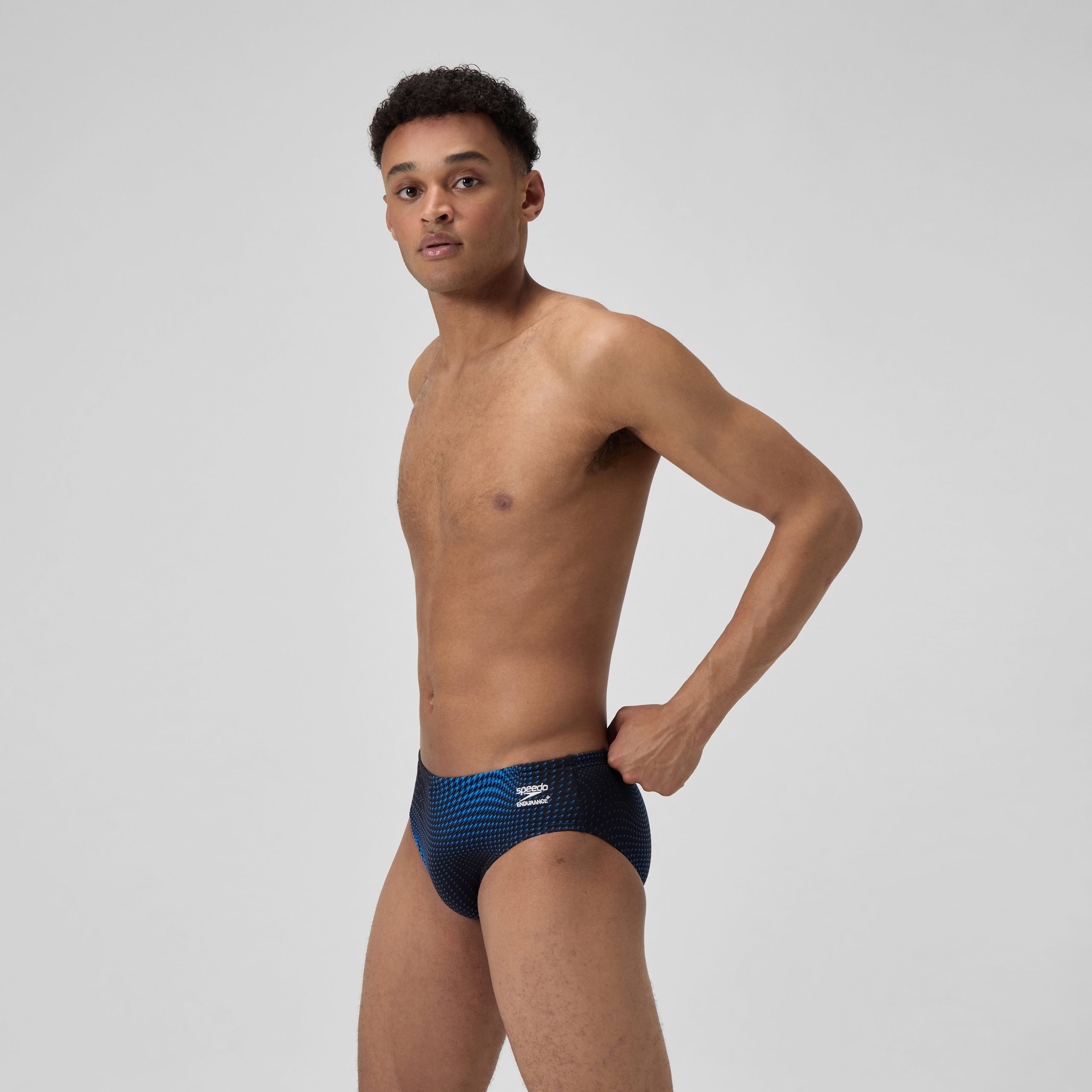 Men's Flow Brief Black/Blue - Image 3