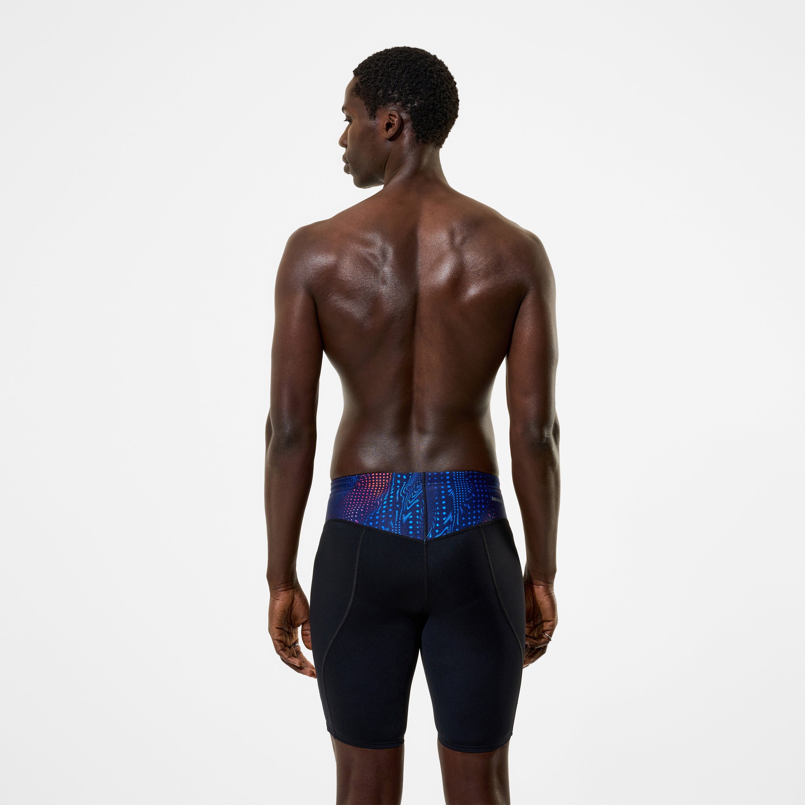 Men's Endurance+ MAX Compression Jammer Black/Blue - Image 3