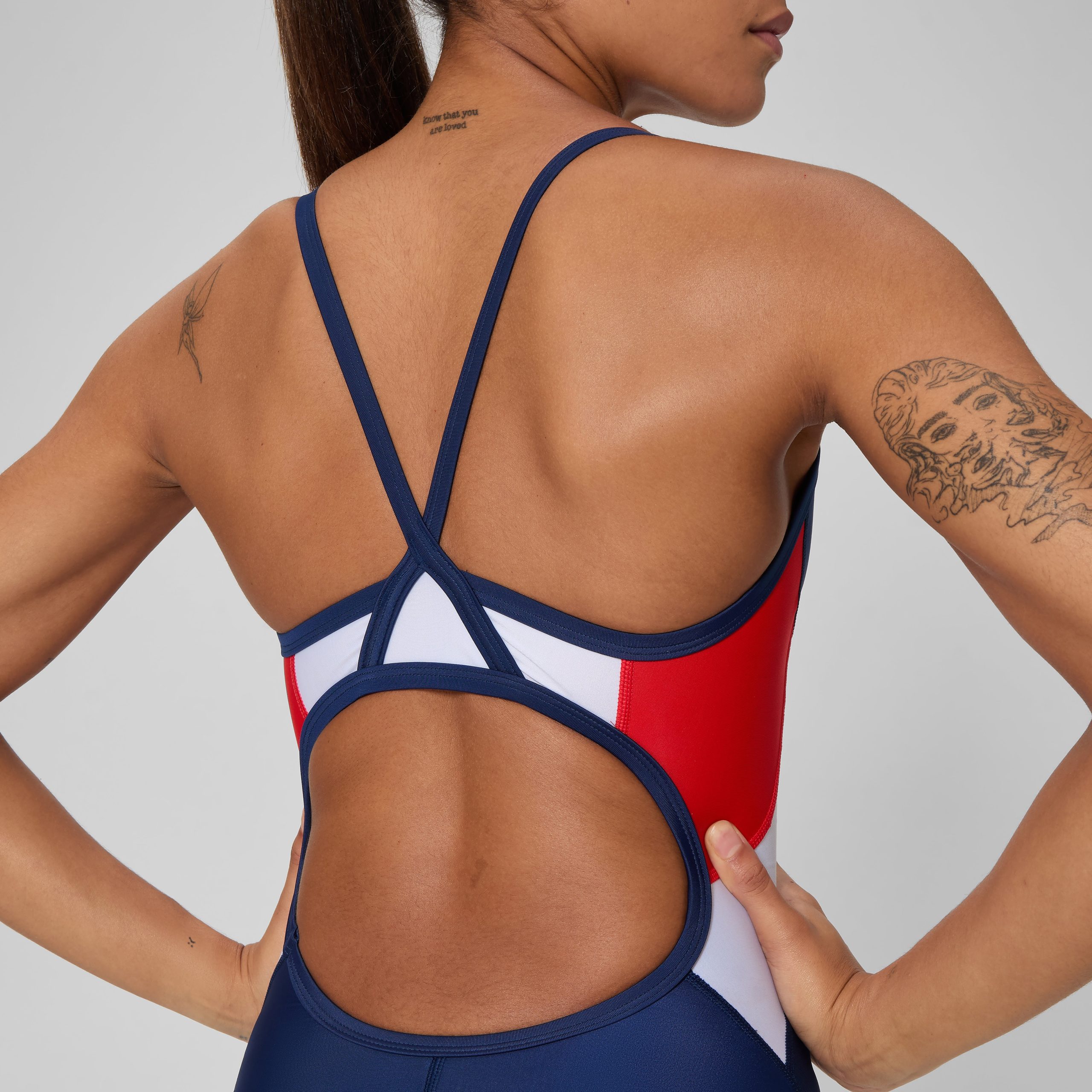 Women's Guard ProLT Splice One Piece Navy/Red - Image 4