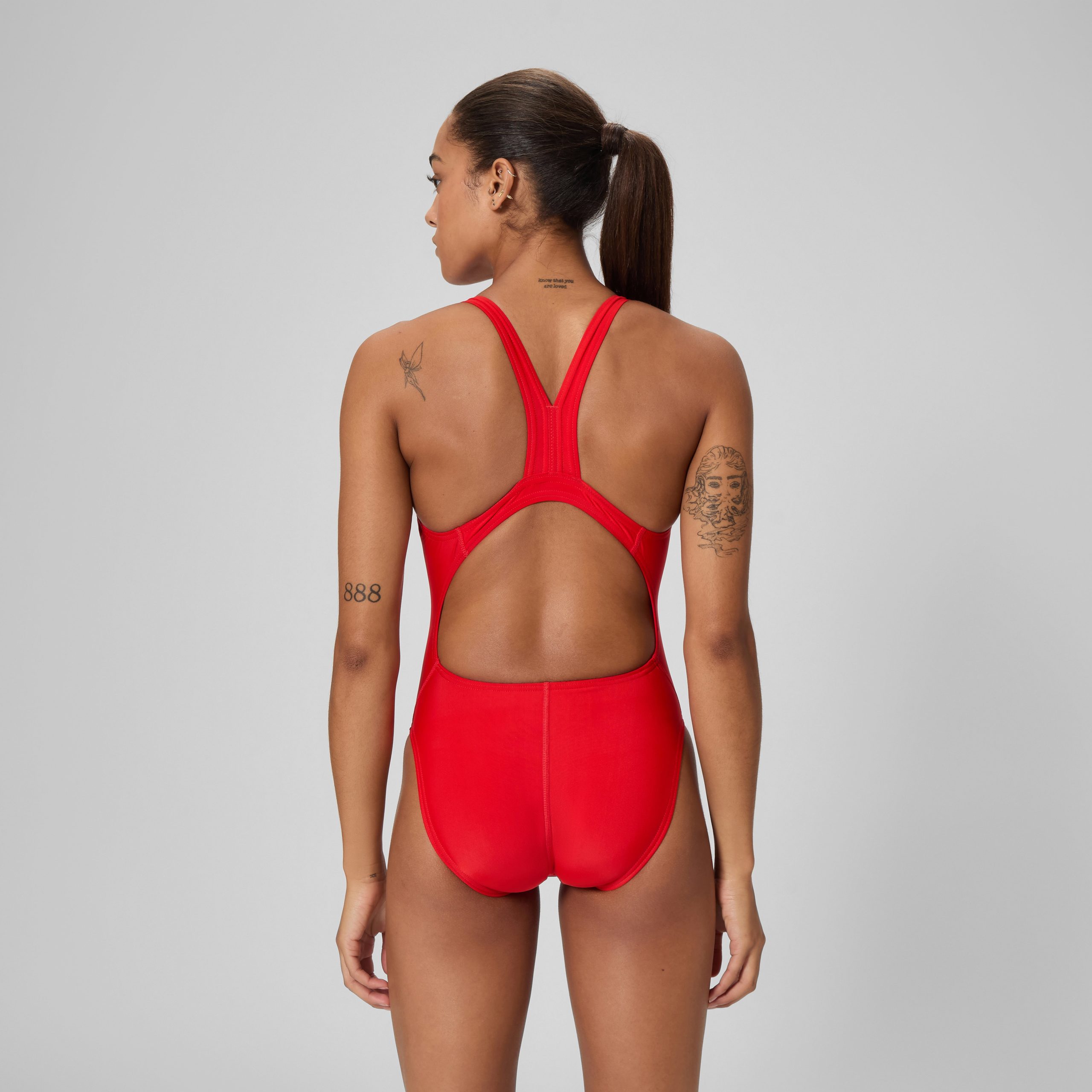 Women's Guard Super Pro Back Solid One Piece Red - Image 3
