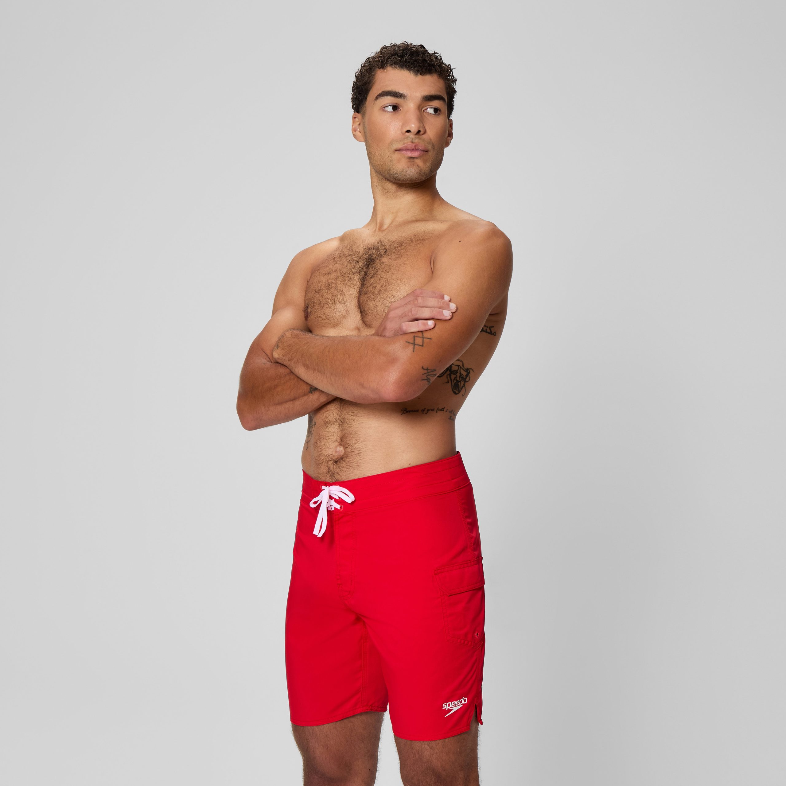 Men's Guard Boardshort Red - Image 2