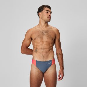 Men's Beachstar Colorblock Brief Grey/Coral