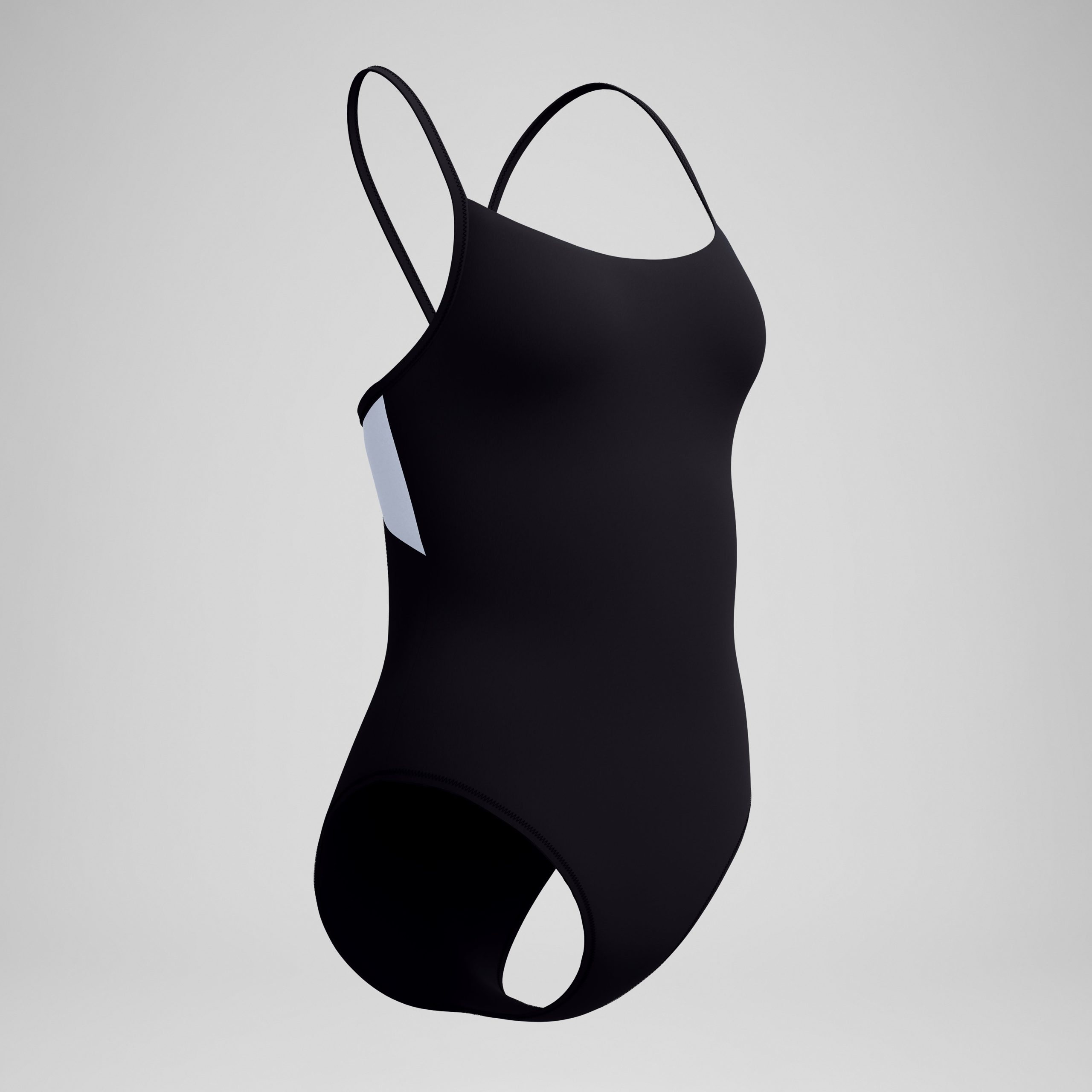 Women's Solid Racerback One Piece Black/White - Image 5