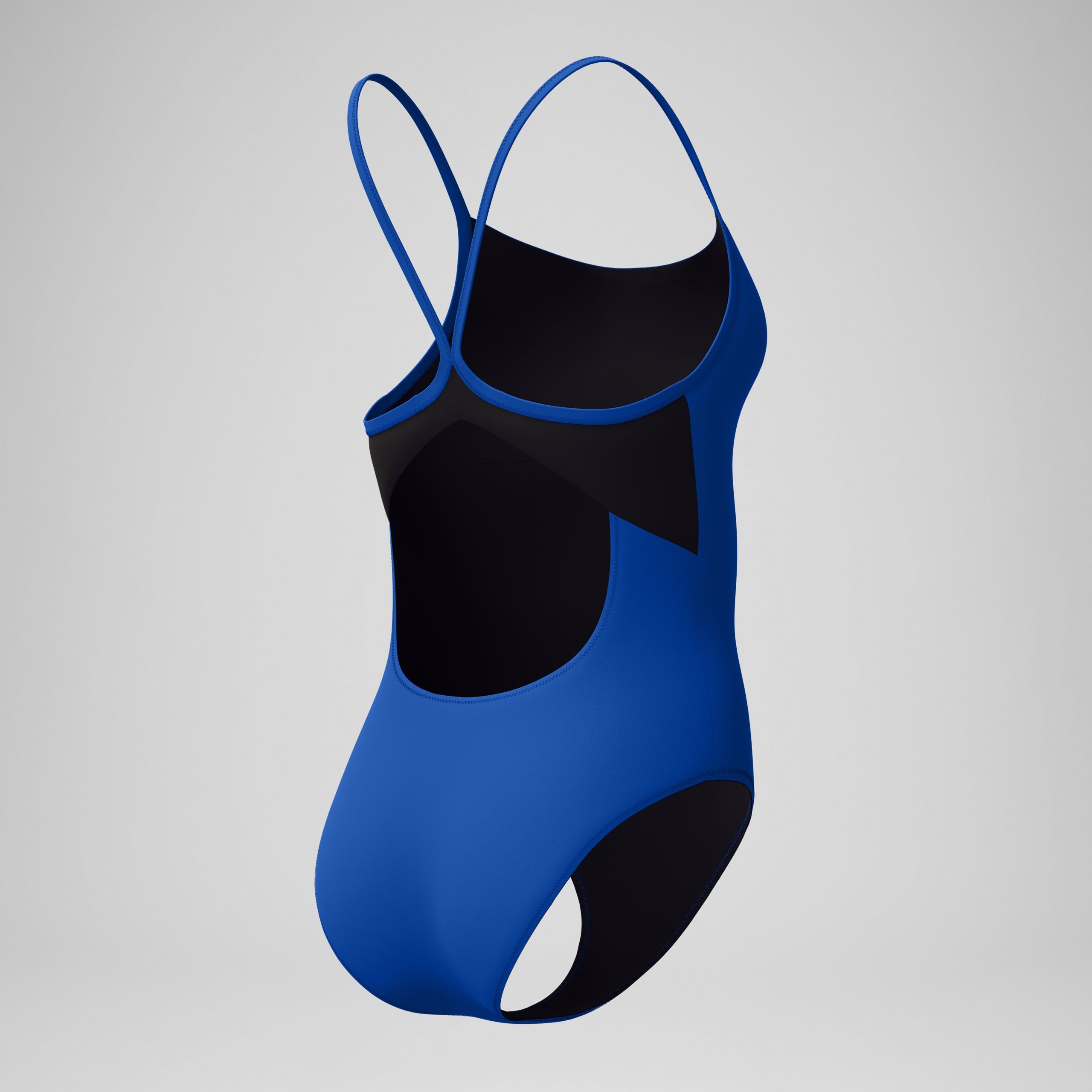 Women's Solid Racerback One Piece Blue/Black - Image 7