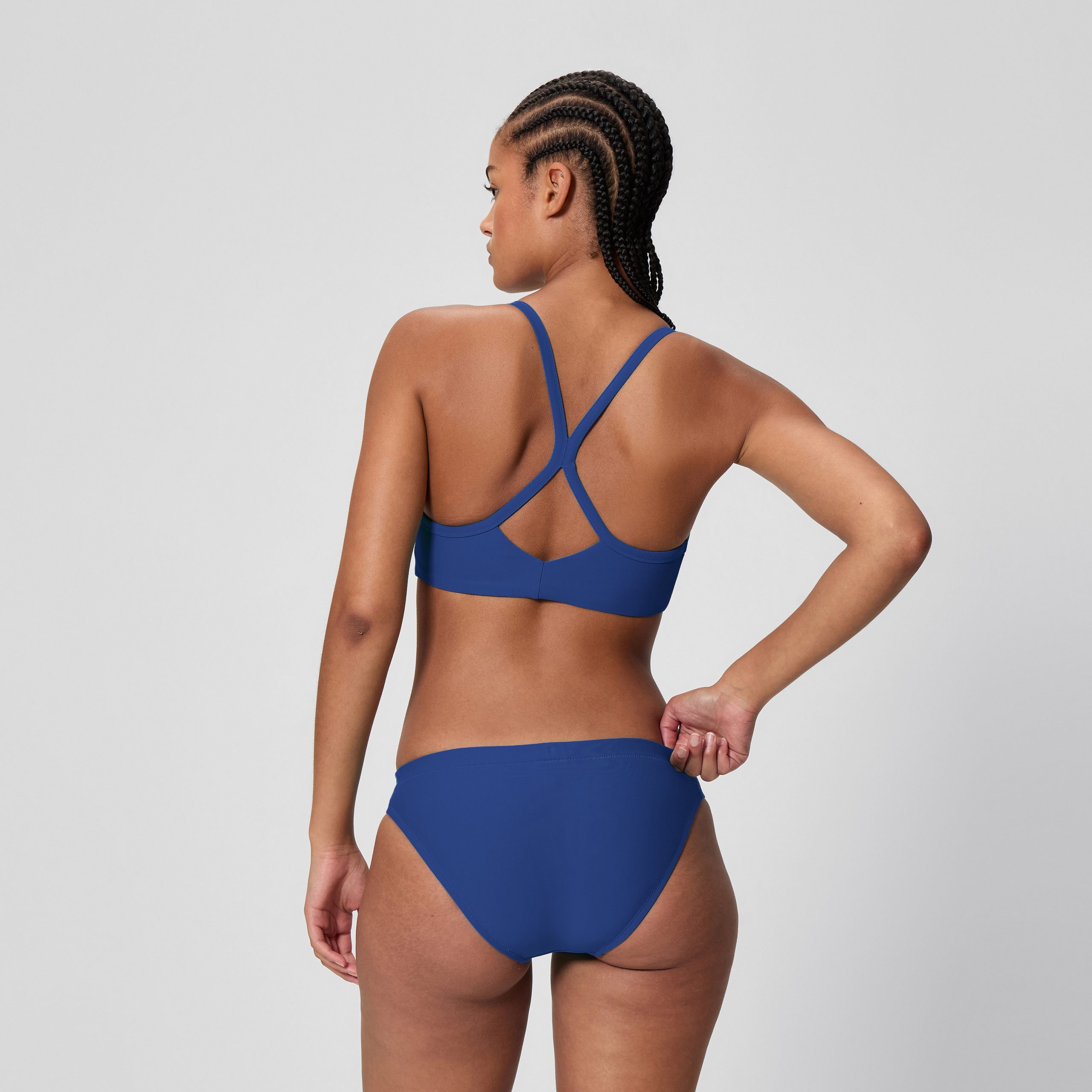 Women's Classic Bikini Bottom Blue/Black - Image 3