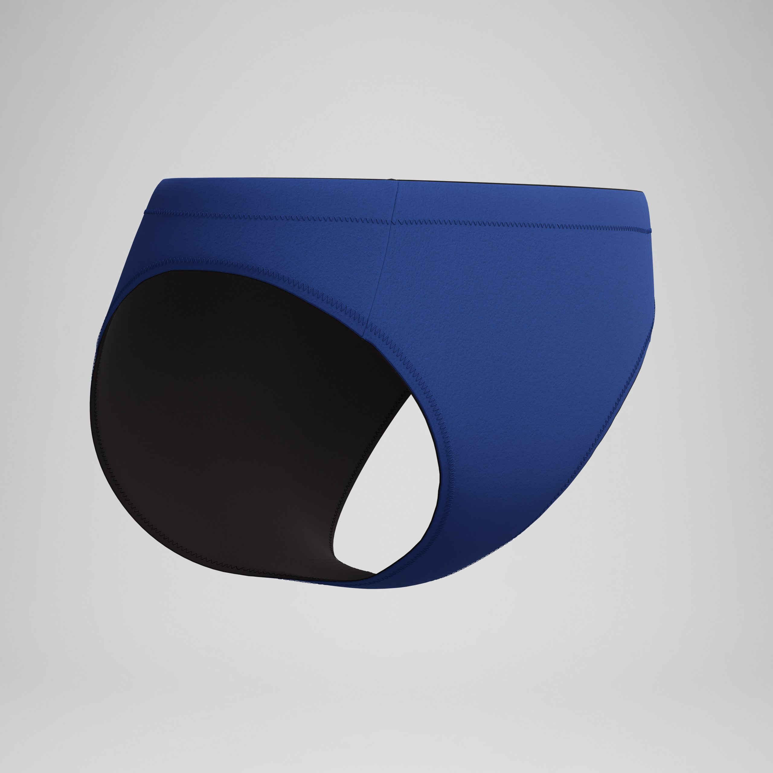 Women's Classic Bikini Bottom Blue/Black - Image 5