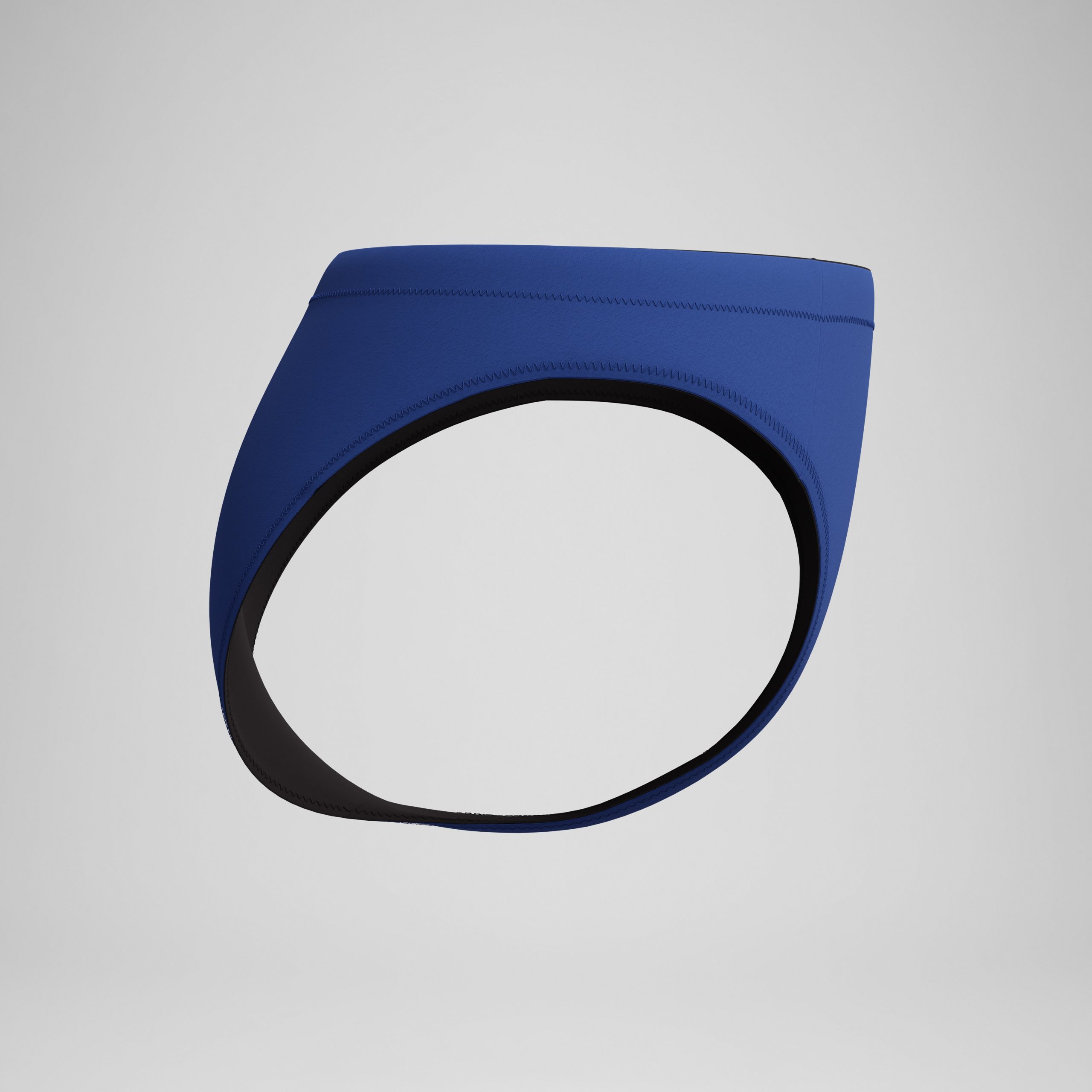 Women's Classic Bikini Bottom Blue/Black - Image 6