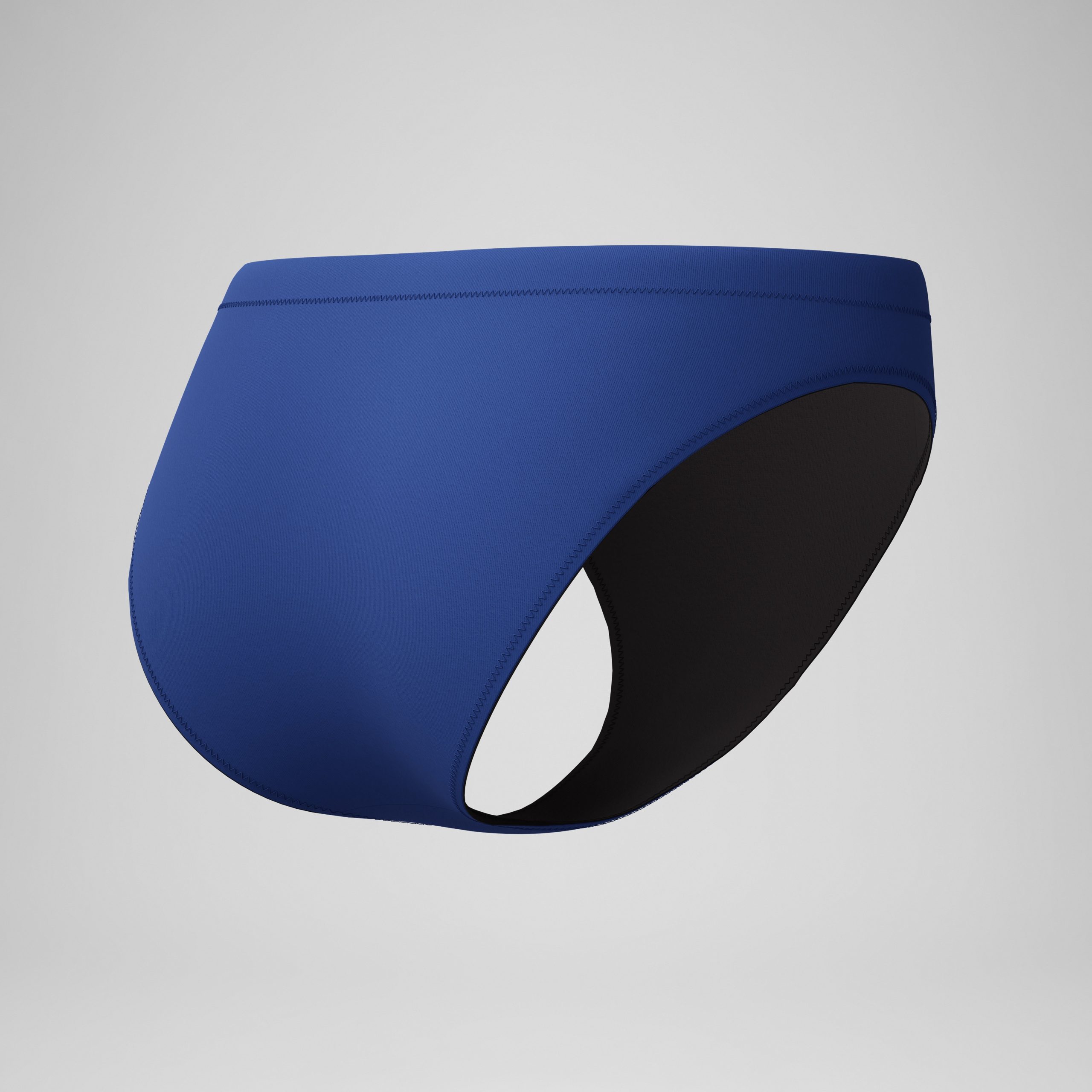 Women's Classic Bikini Bottom Blue/Black - Image 7