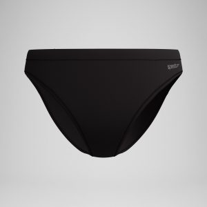 Women's Solid Classic Bikini Bottom Black