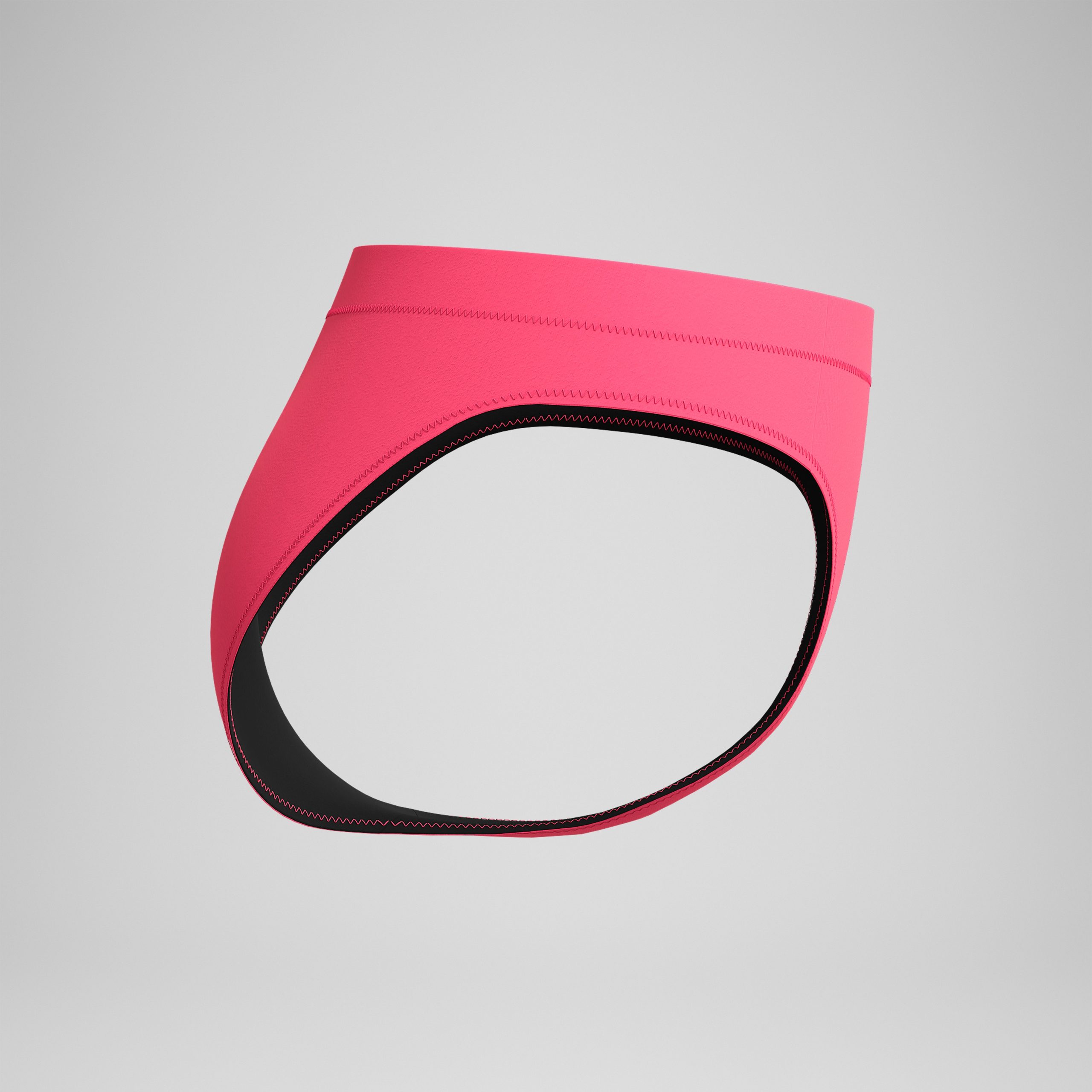 Women's Solid Classic Bikini Bottom Pink - Image 6