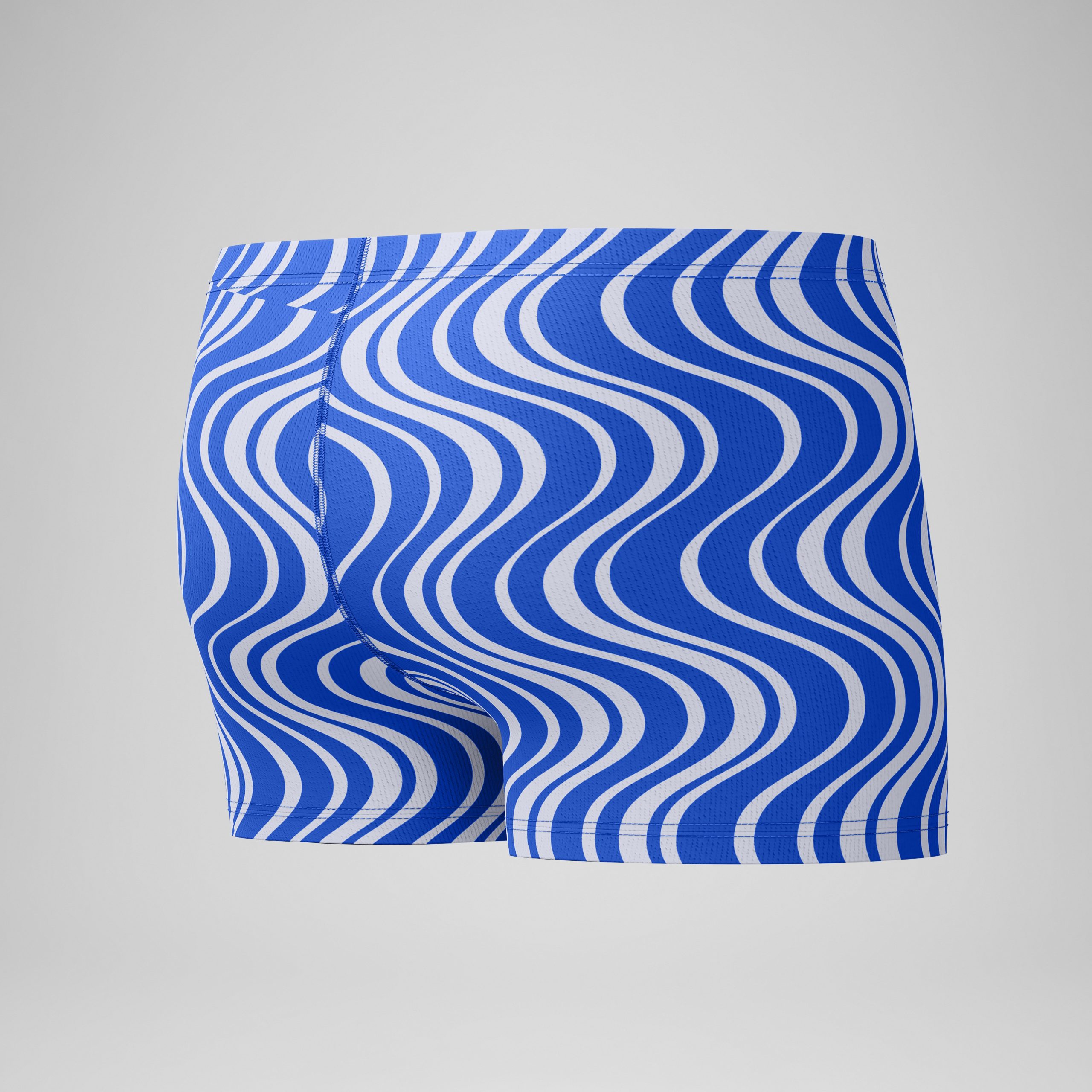Men's Beachstar Printed Aquashorts Blue/White - Image 7
