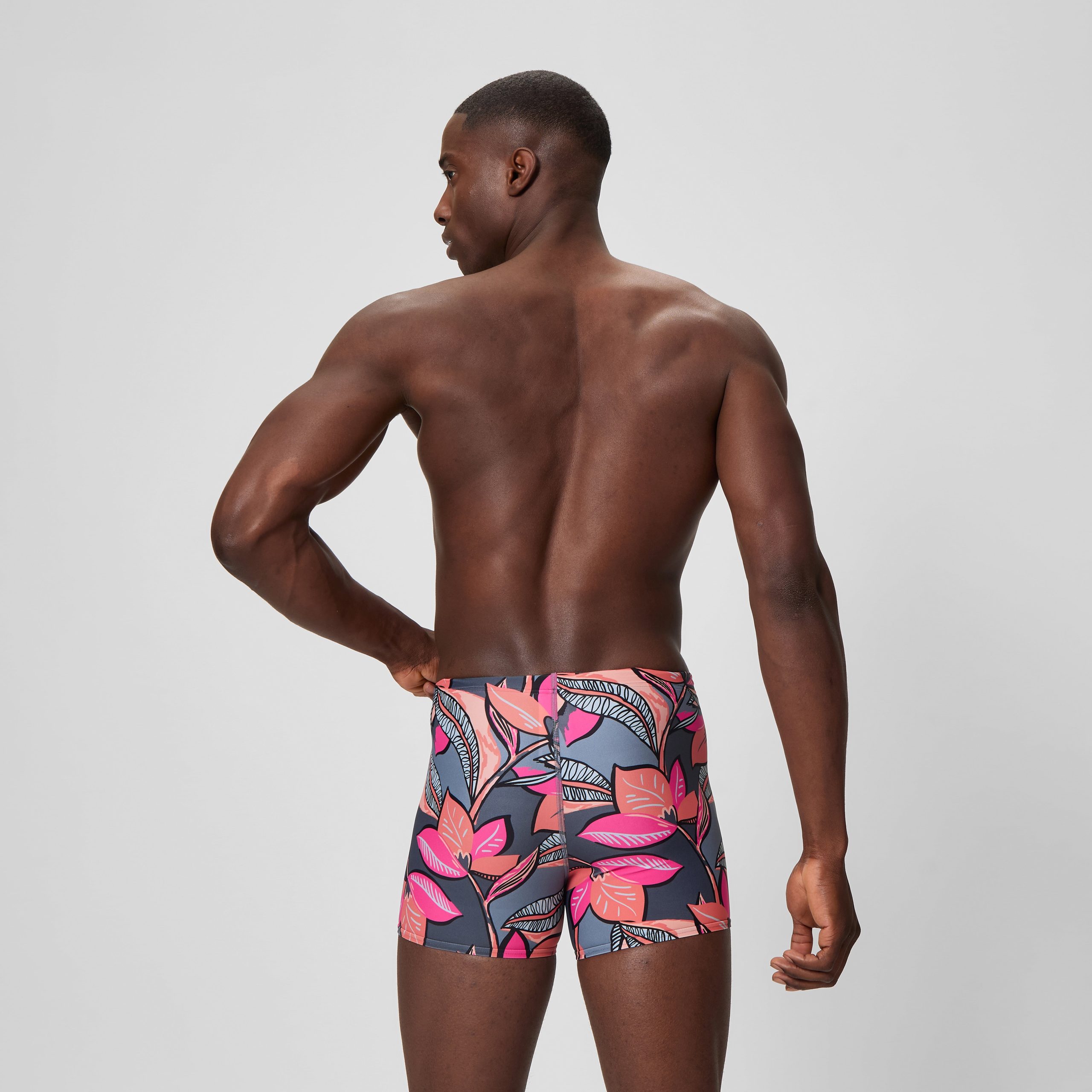Men's Beachstar Printed Aquashorts Coral/Grey - Image 3