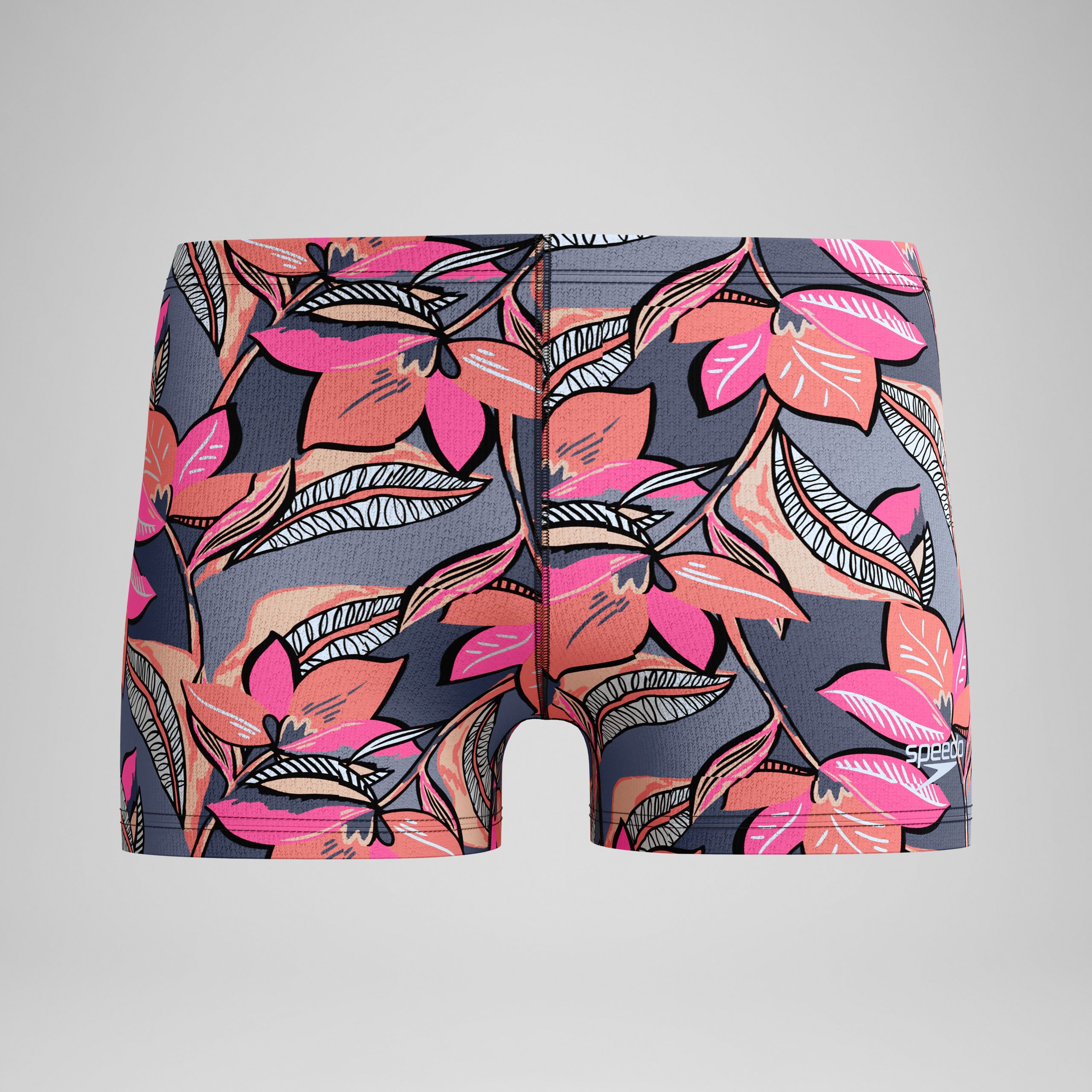 Men's Beachstar Printed Aquashorts Coral/Grey - Image 4