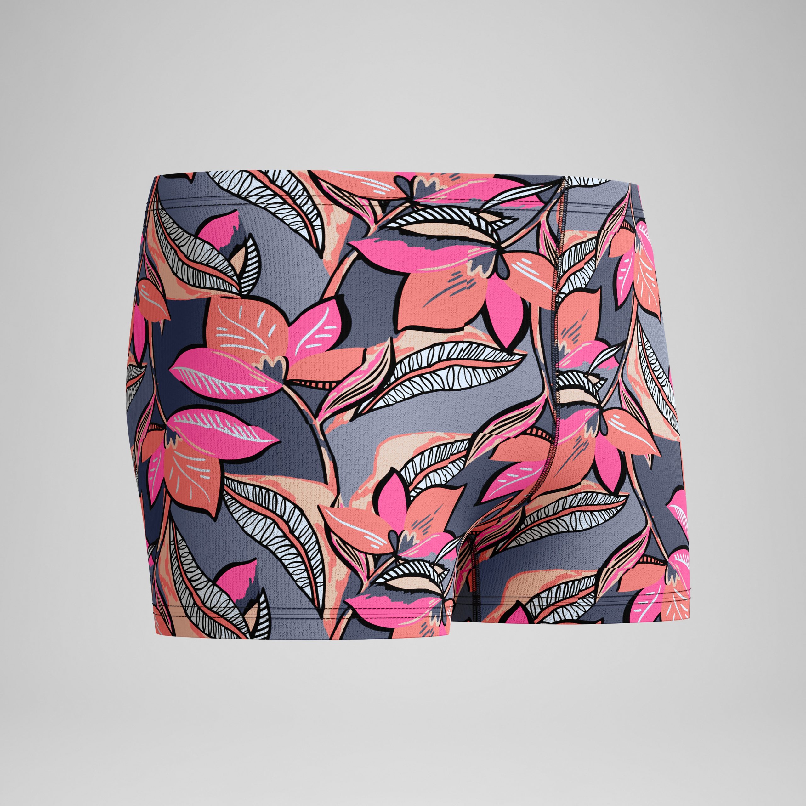 Men's Beachstar Printed Aquashorts Coral/Grey - Image 5
