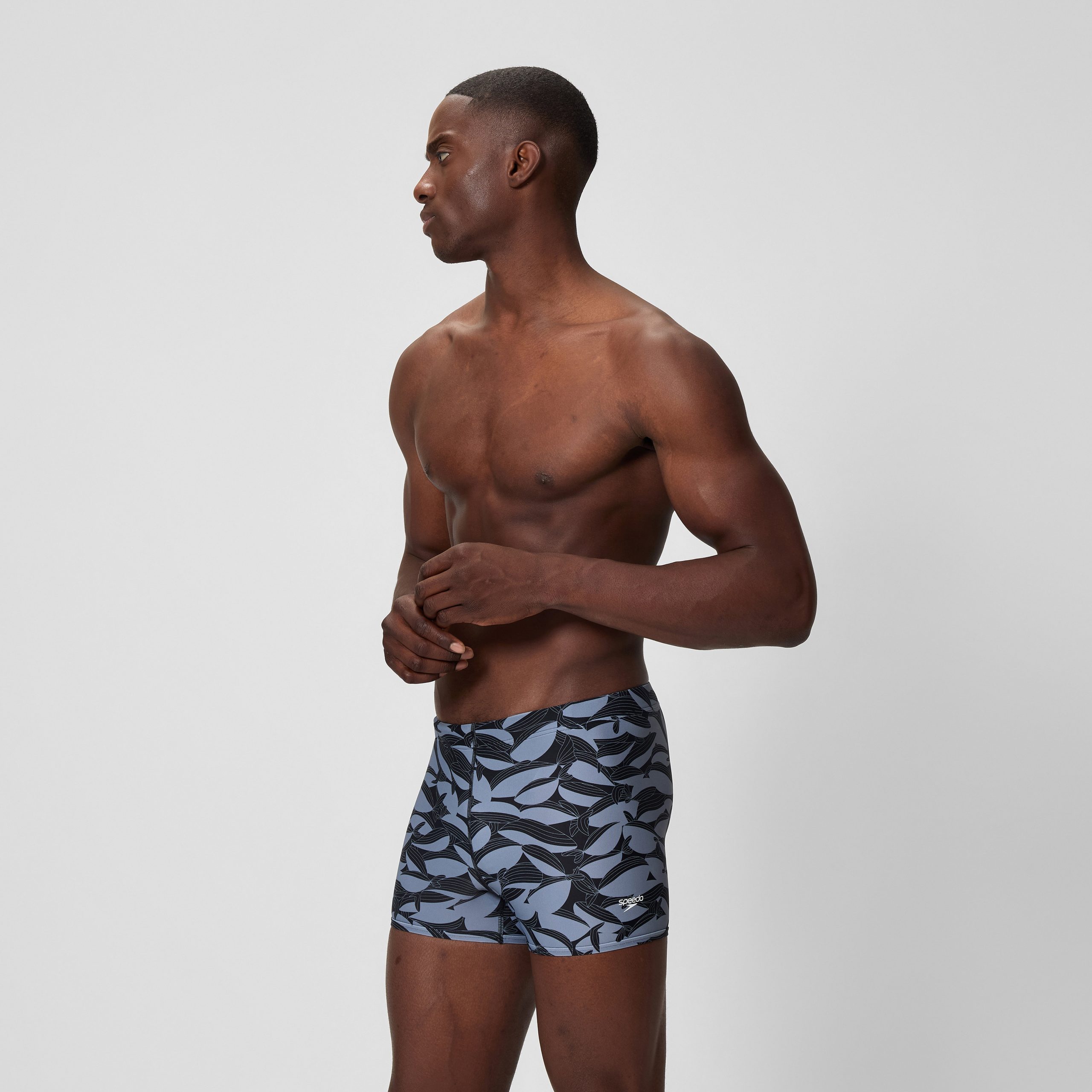 Men's Beachstar Printed Square Leg Black/Gray - Image 2