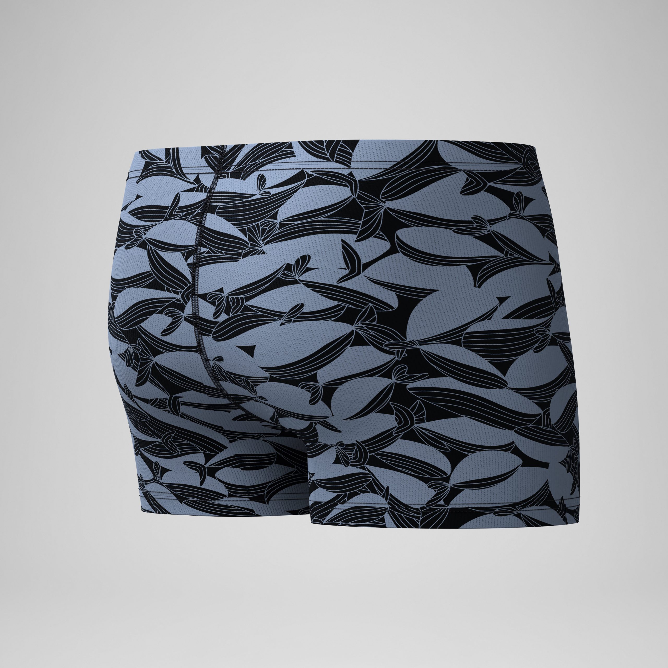 Men's Beachstar Printed Square Leg Black/Gray - Image 7