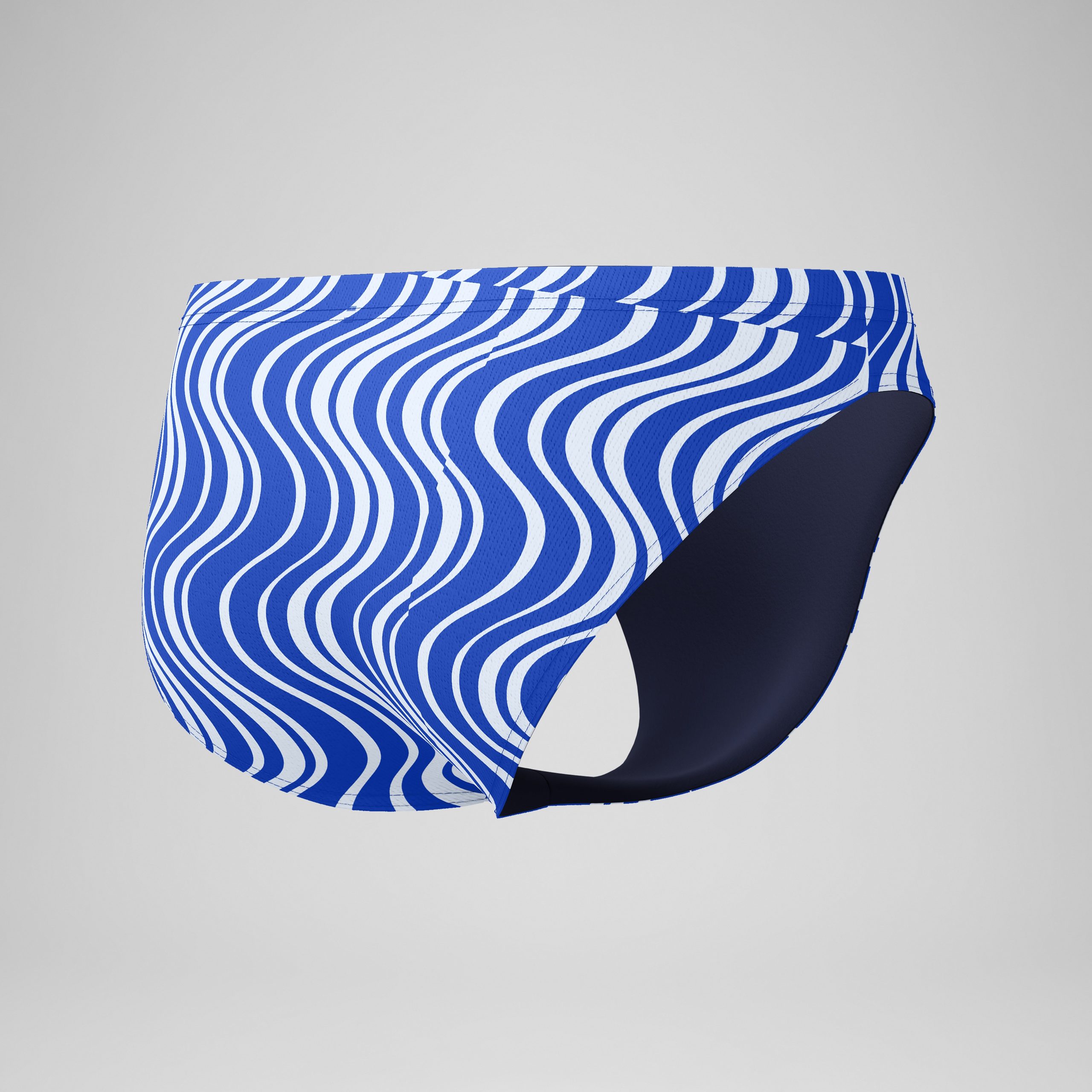 Men's Beachstar Printed Brief Blue/White - Image 7